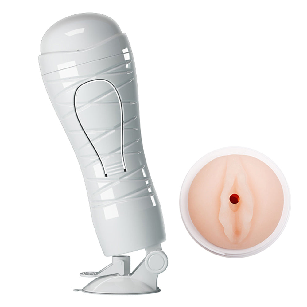 Crazy Bull Flora Vibrating Vagina Masturbator for Men - Adjustable Stand & Powerful Stimulation - Perfect for Solo Play, Couples Fun & Discreet Adult Pleasure
