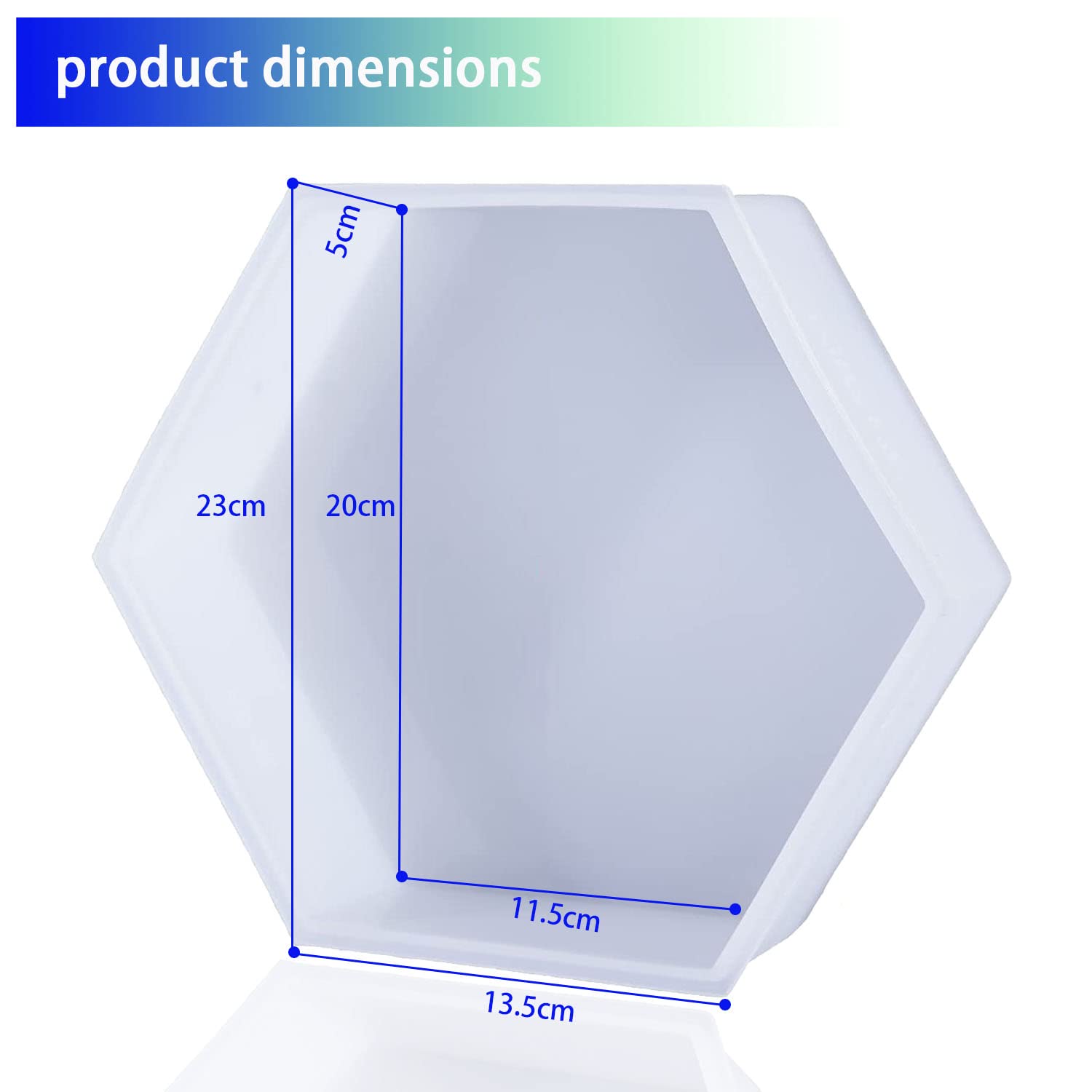 Premium 9-Inch Large Hexagon Silicone Molds for Resin Art - Flower Preservation, DIY Wedding Decorations, Valentine's Day & Anniversary Gifts - Home Decor Crafting Supplies for Epoxy Projects