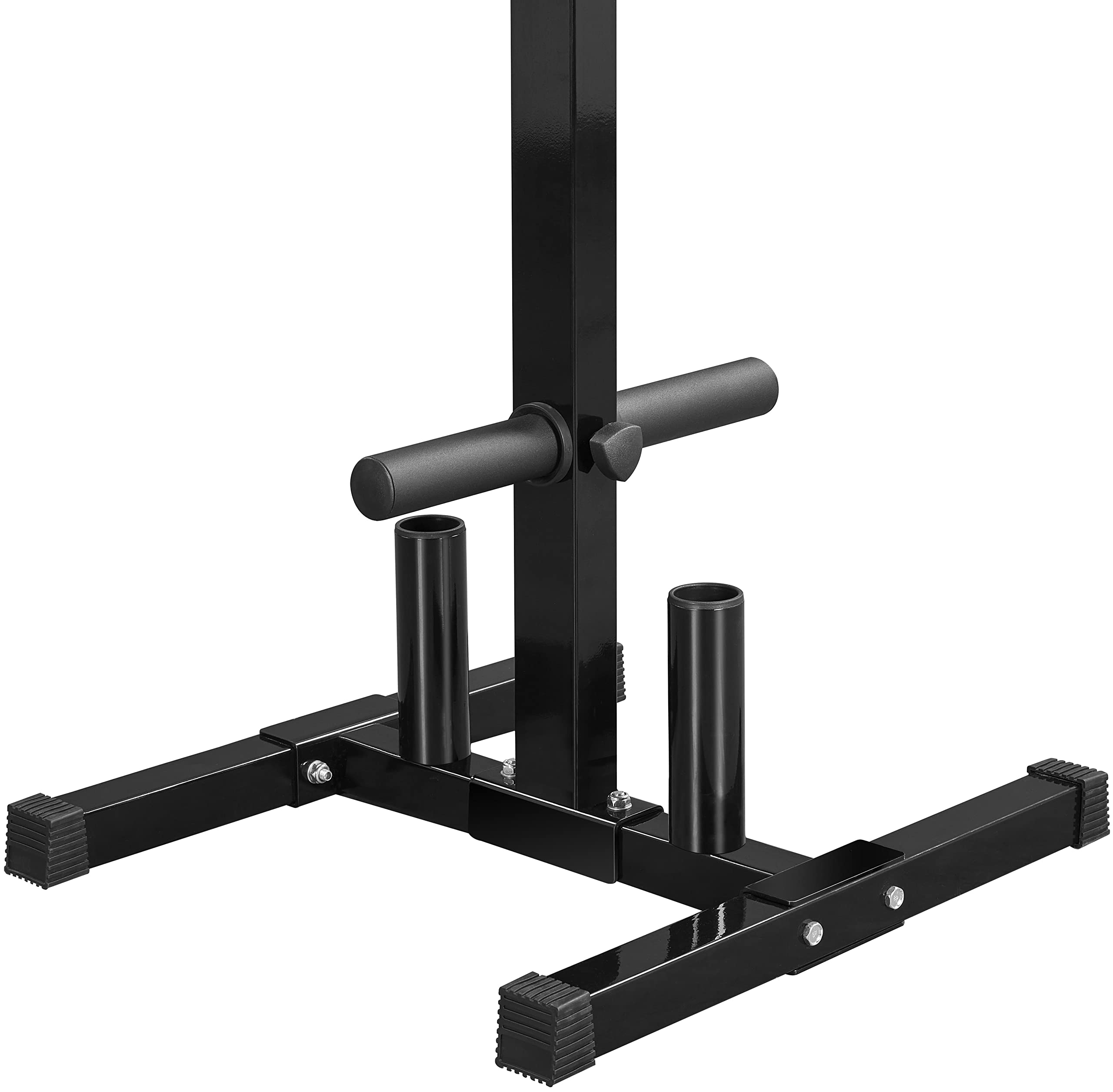 Yaheetech 2-in-1 Olympic Weight Plate Rack & Barbell Holder - Heavy Duty Storage Stand for Home Gym (Holds 882 lbs) - Perfect for Weightlifting, CrossFit & Strength Training