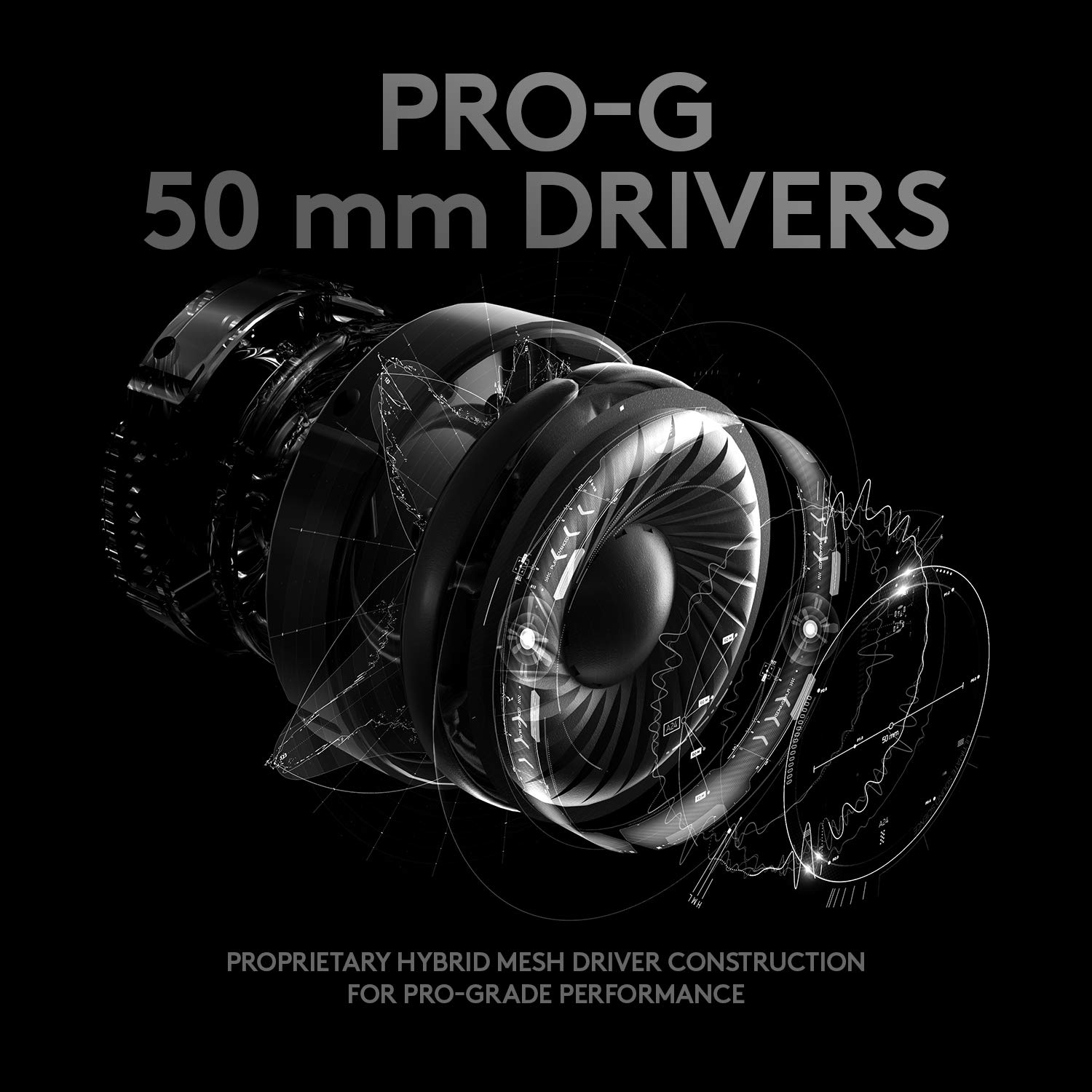 Logitech G Pro X Wired Gaming Headset with Blue VO!CE Mic - DTS 7.1 Surround Sound, 50mm Drivers, USB/3.5mm Aux - Includes Memory Foam Ear Pads, USB DAC & Carry Bag - Compatible with PC, Xbox, PS5, PS4 (Black) - Perfect for Competitive Gaming & Streaming