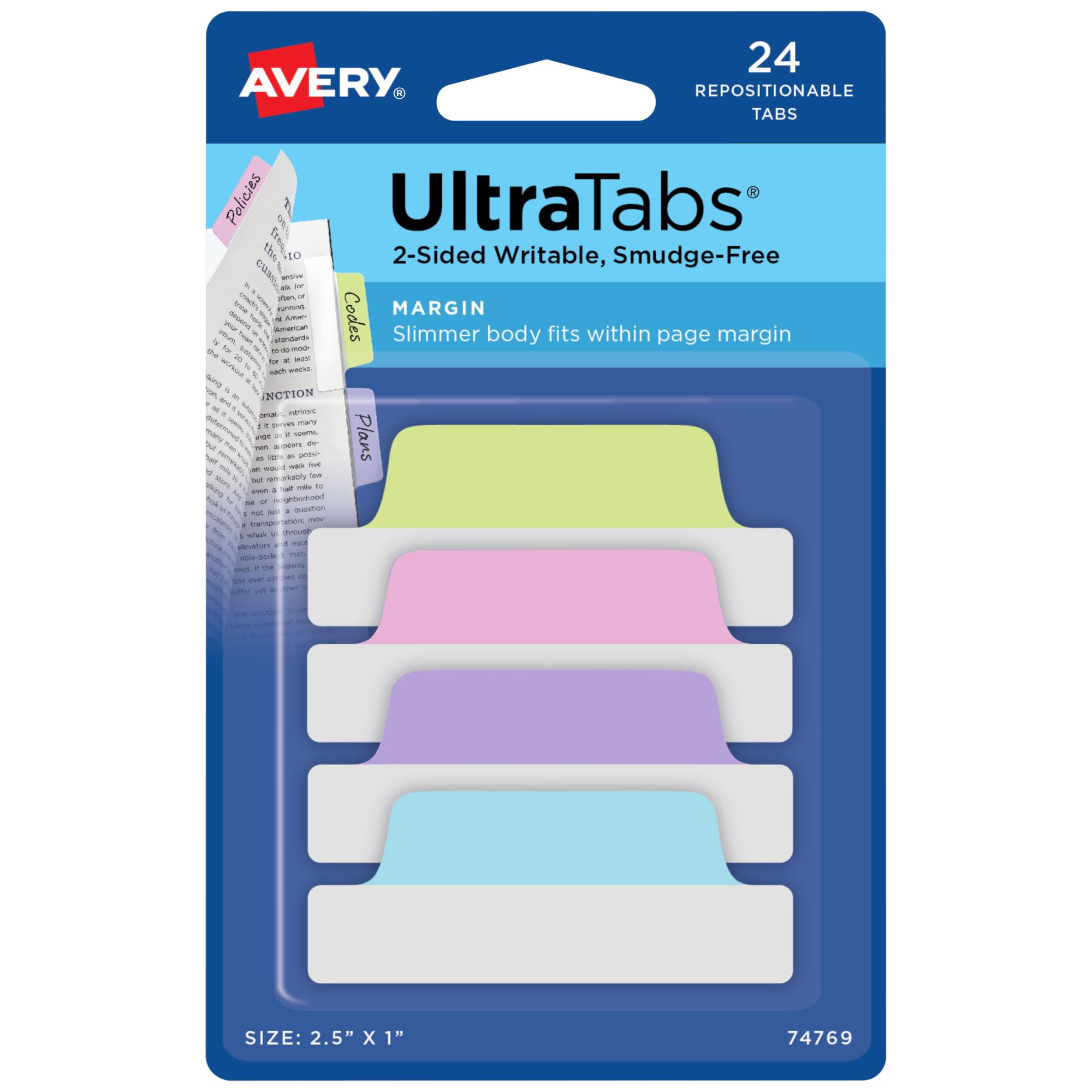 Avery Margin Ultra Tabs 2.5