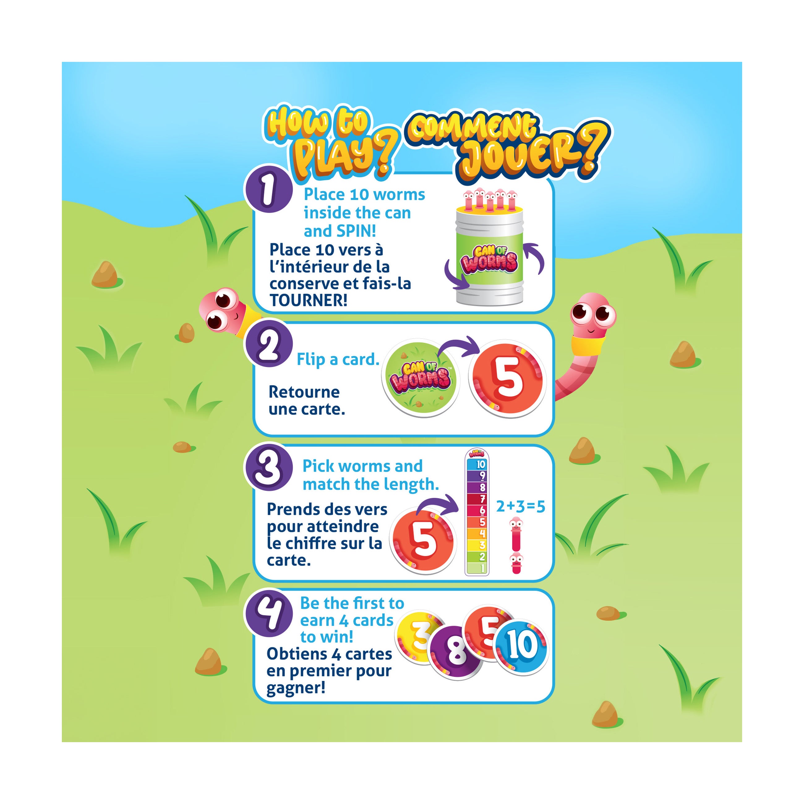 Can of Worms Family Memory Game - Fun Card Matching Game for Kids & Adults - Perfect for Family Game Nights, Parties & Classroom Activities