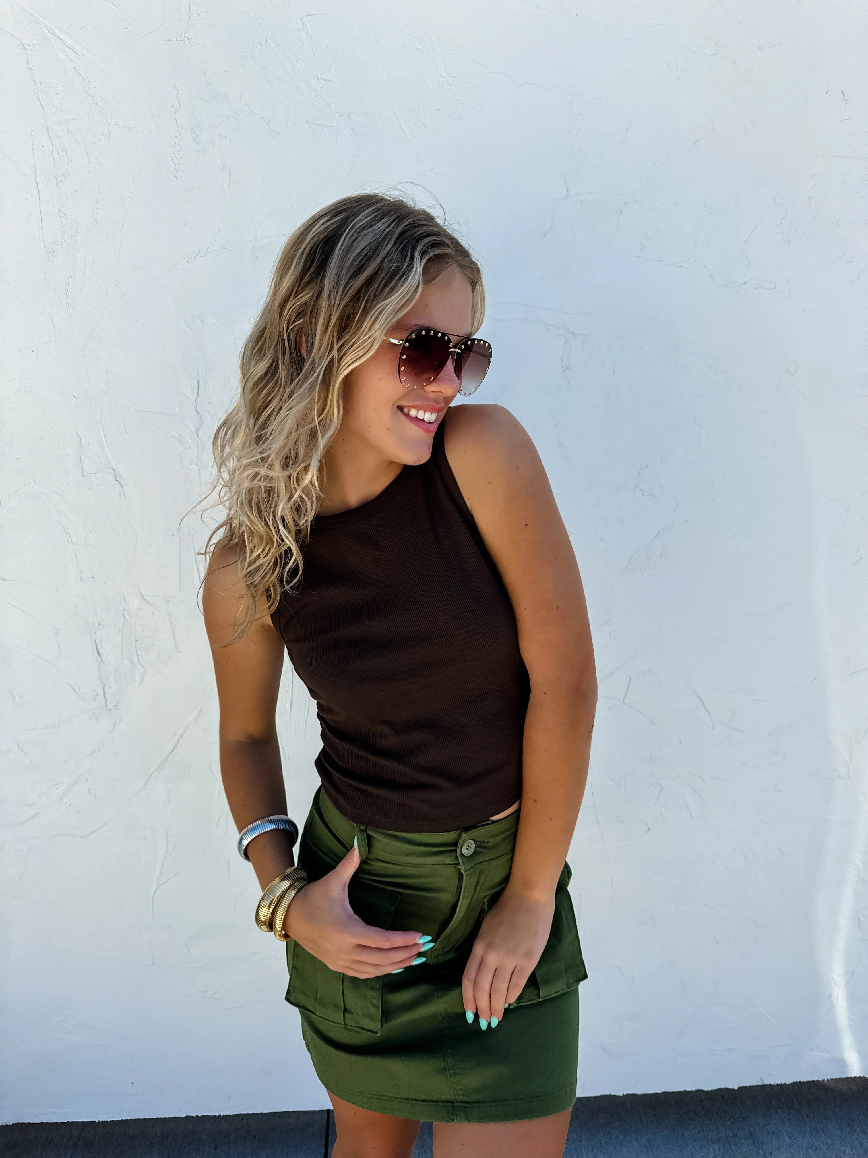 PREORDER: Carly Cargo Skirt - Women's Fashion Utility Skirt with Pockets in Multiple Colors | Perfect for Outdoor Adventures, Travel & Casual Wear