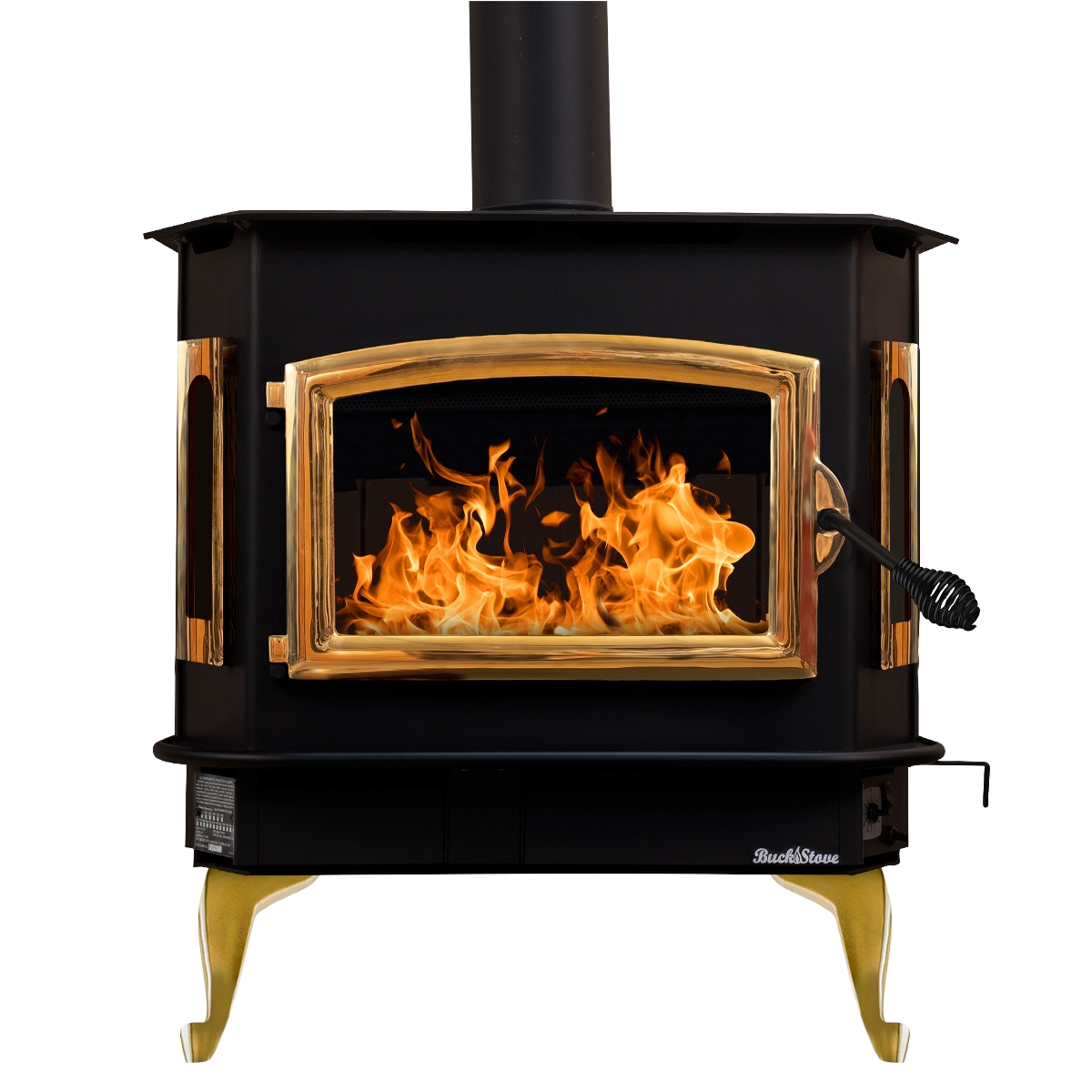 Buck Stove Model 81 Non-Catalytic Extra Large Wood Stove for Home Heating | Efficient Fireplace Insert for Cabins, RV & Outdoor Use