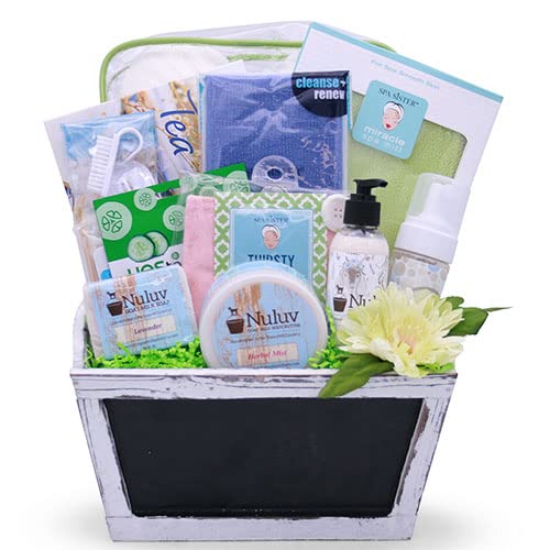 Luxury Spa Gift Basket Set - Relaxation & Self-Care Kit with Bath Bombs, Candles & Essential Oils - Perfect Spa Getaway Gift for Women, Birthday & Anniversary - Ideal for Home Spa Nights & Stress Relief