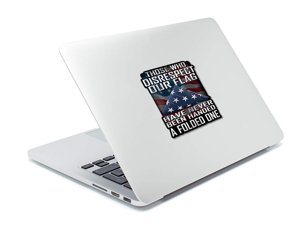 7 Inch Patriotic Car Decal Sticker - American Flag Support Veterans for Cars, Trucks, Motorcycles, Boats & Laptops (10-Pack) - Perfect for Bumper, Window & Laptop Decoration