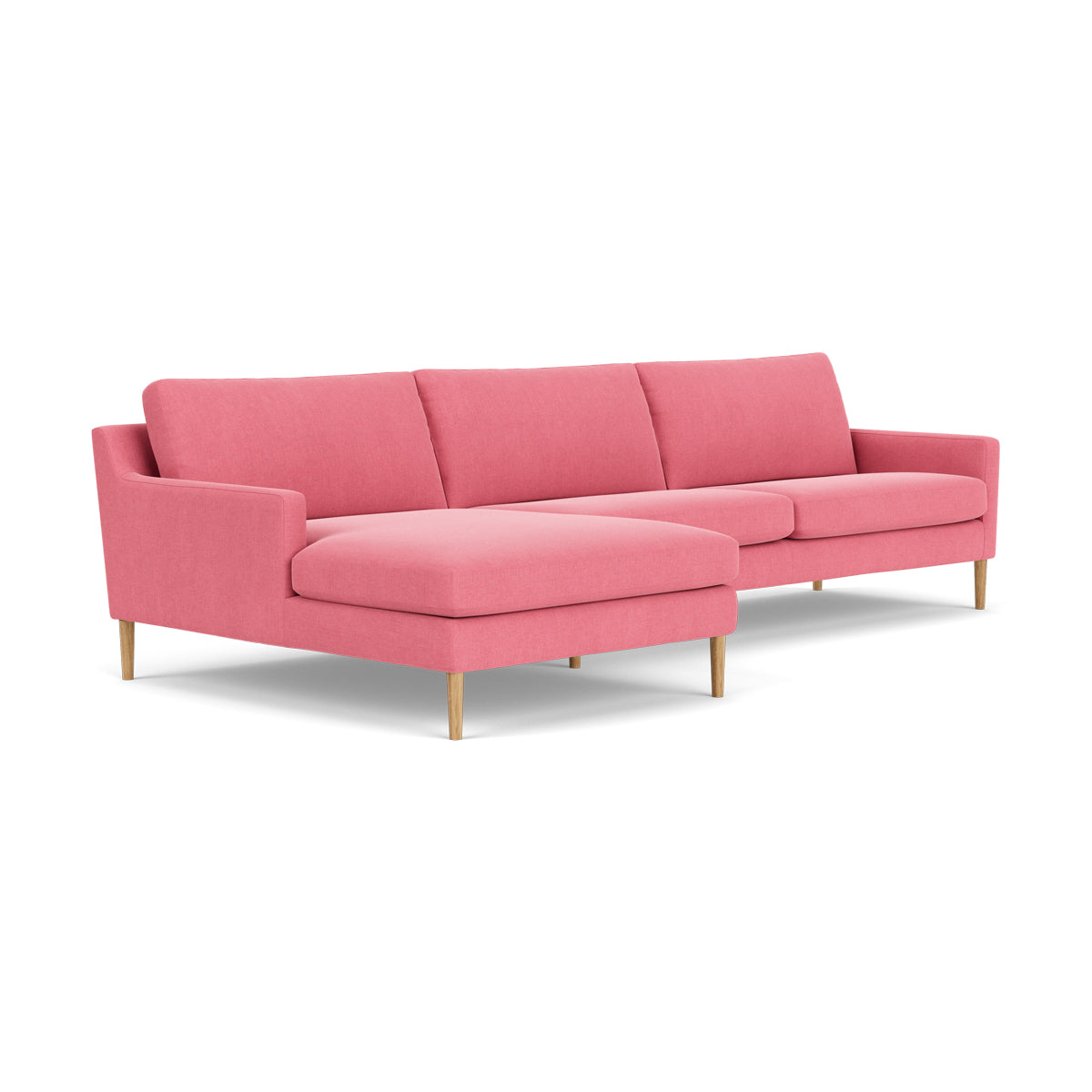 Astha Fabric Left Chaise Sofa - Modern L-Shaped Sectional Couch with Reversible Design for Living Room, Lounge & Home Theater Comfort