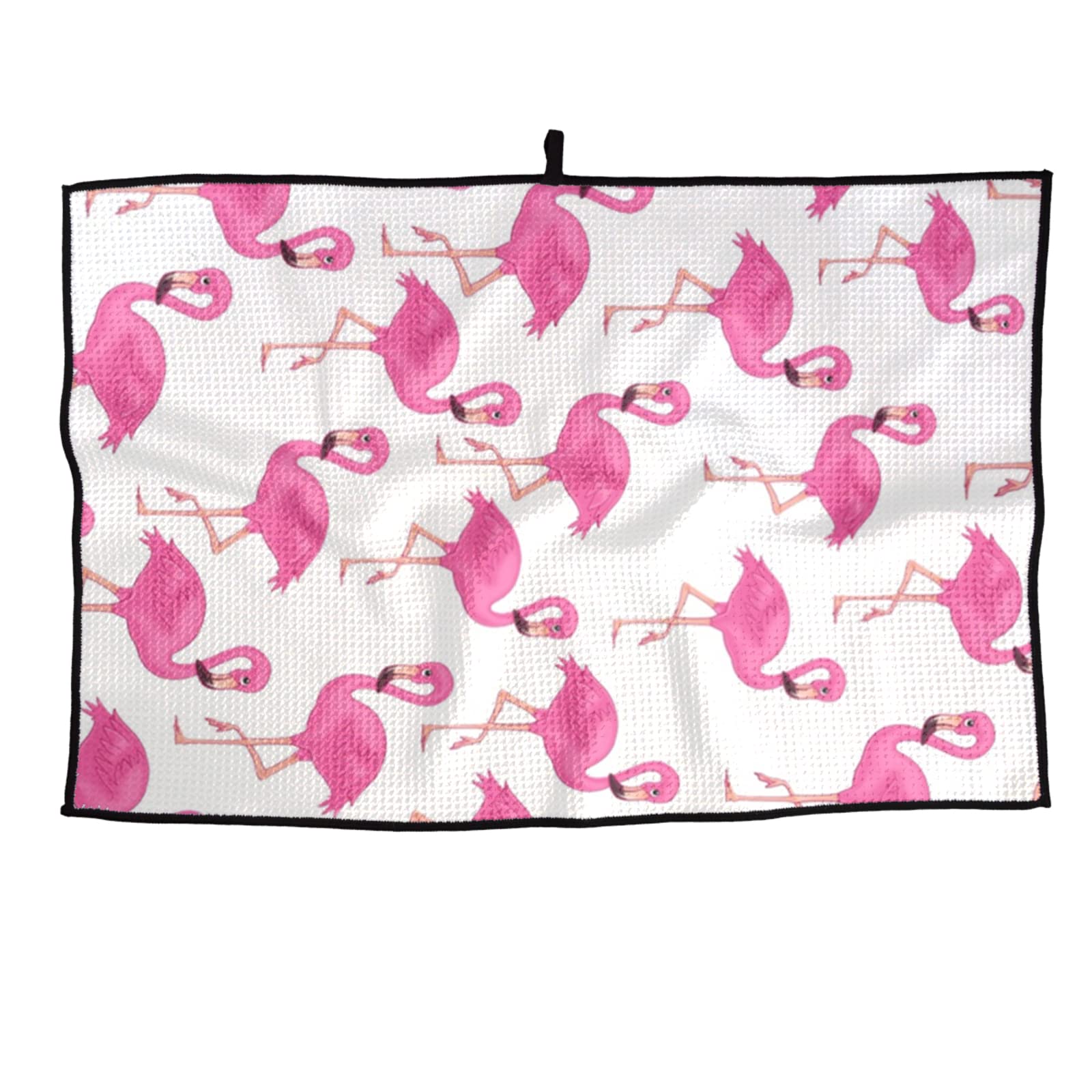Premium Watercolor Flamingo Pattern Golf Towel - Quick Dry Sports Towel for Golf Clubs, Gym & Outdoor Activities | Soft Absorbent Microfiber for Athletes & Fitness Enthusiasts