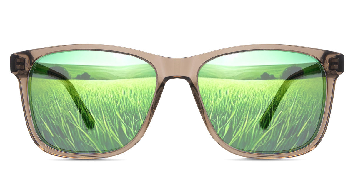 Tavo Men Prescription Tinted Sunglasses - UV Protection Polarized Lenses for Driving, Fishing & Outdoor Activities