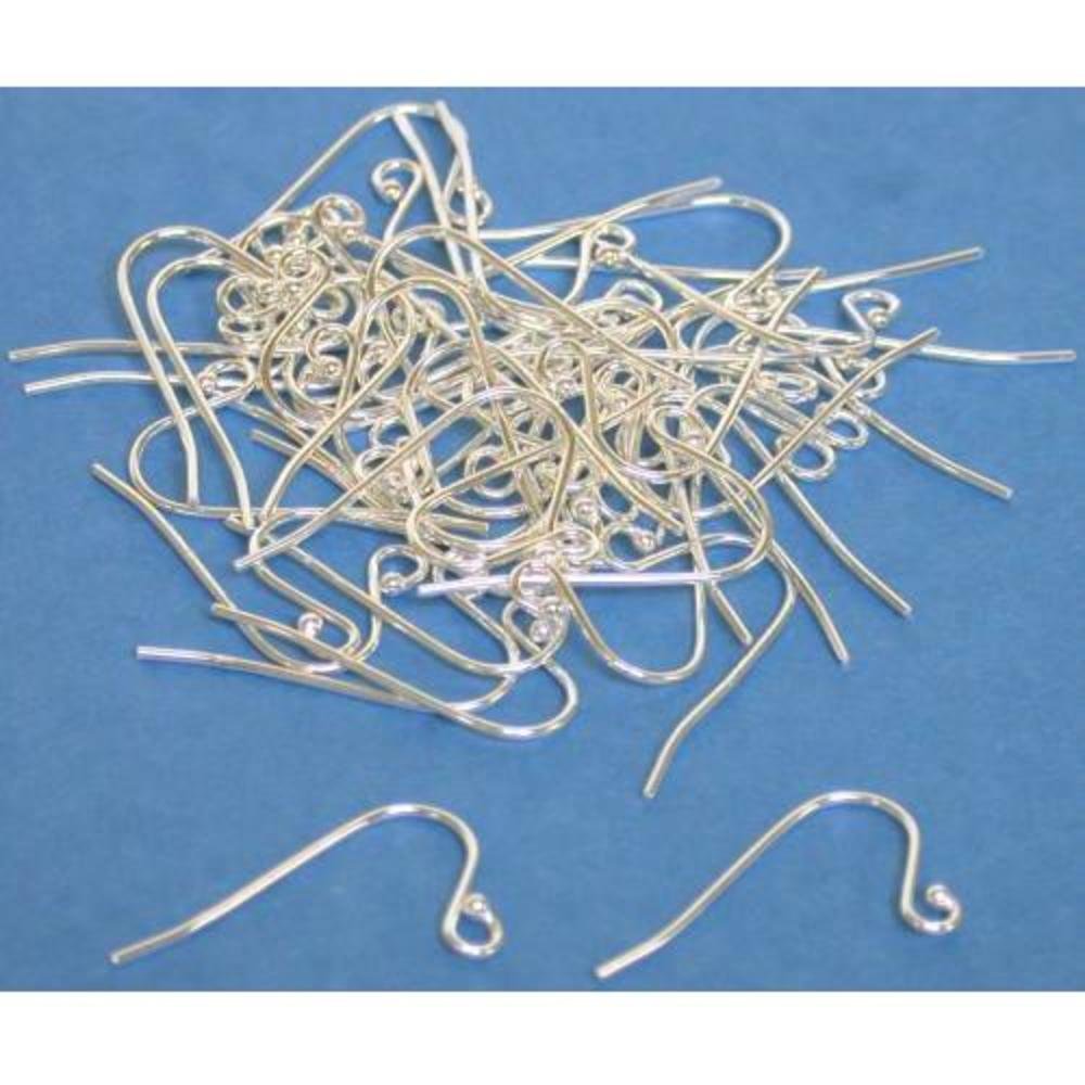 50 Sterling Silver Shepherd Hook Earrings - 21 Gauge Wire for Sensitive Ears | Hypoallergenic Pierced Jewelry for Women | Perfect for Everyday Wear, Gifts & Special Occasions