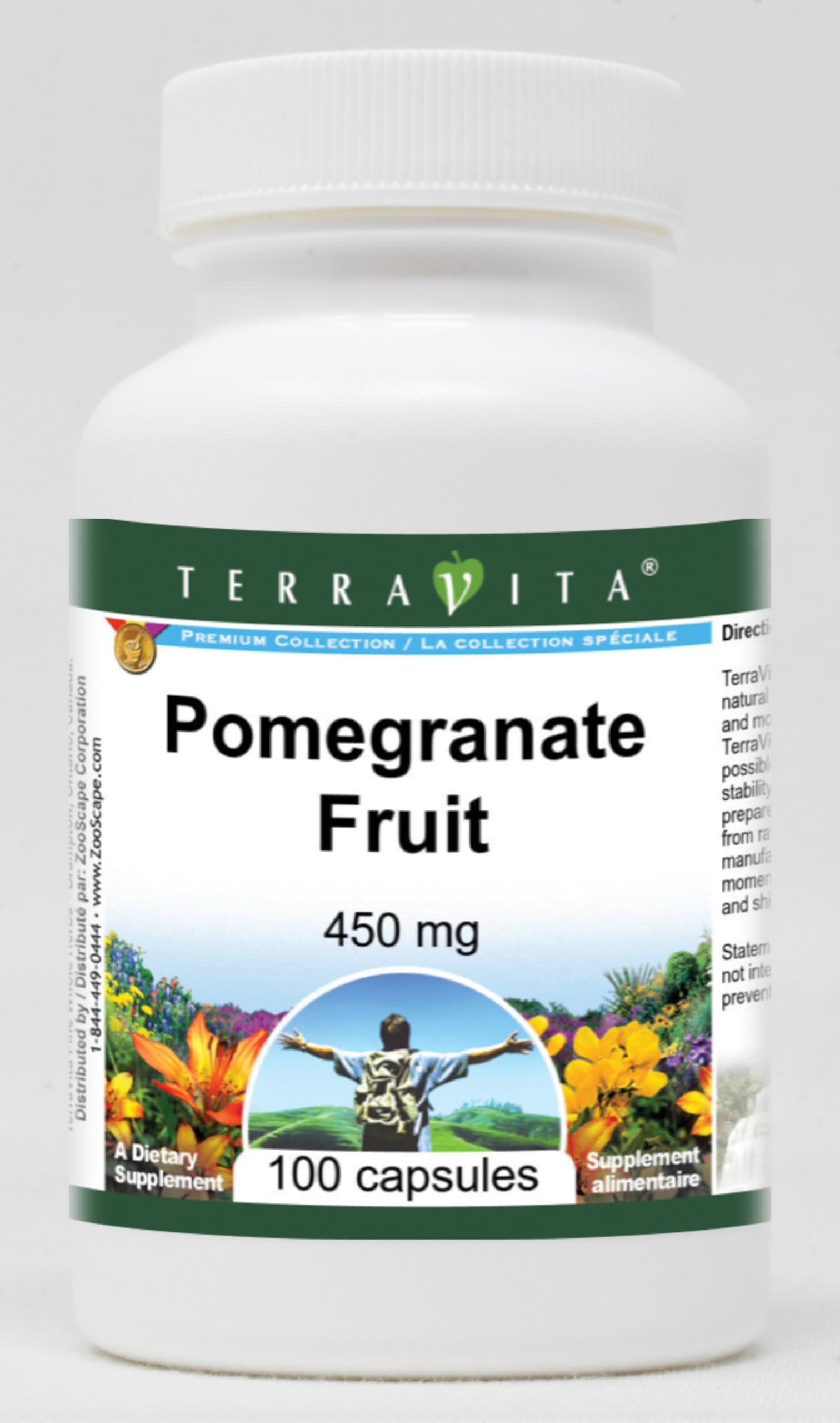 Premium Pomegranate Extract 450mg - 100 Capsules for Heart Health & Antioxidant Support | Natural Immune Booster for Daily Wellness | ZIN: 527136