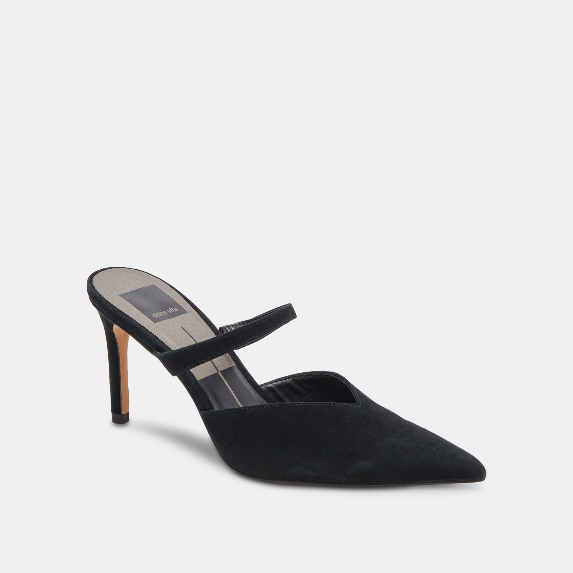 KANIKA Women's Wide Heel Sandals - Onyx Suede Chunky Block Heels for Comfort & Style | Perfect for Weddings, Parties & Office Wear