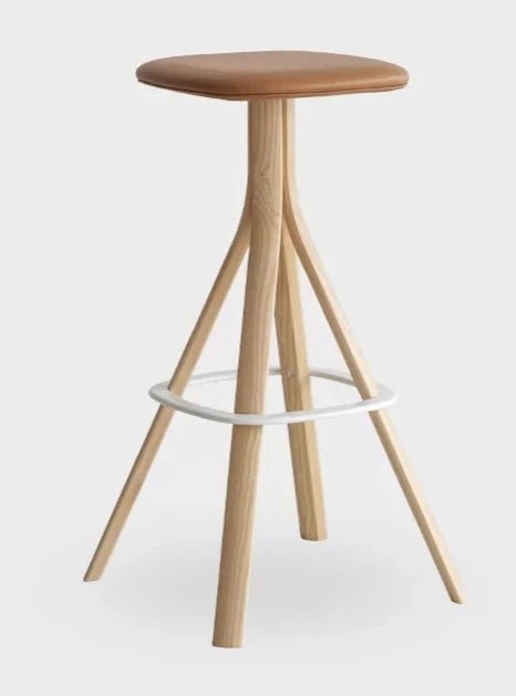Lusto S461 Modern Bar Stool by Lapalma - Adjustable Height Dining Stool for Kitchen Island, Breakfast Bar & Home Decor