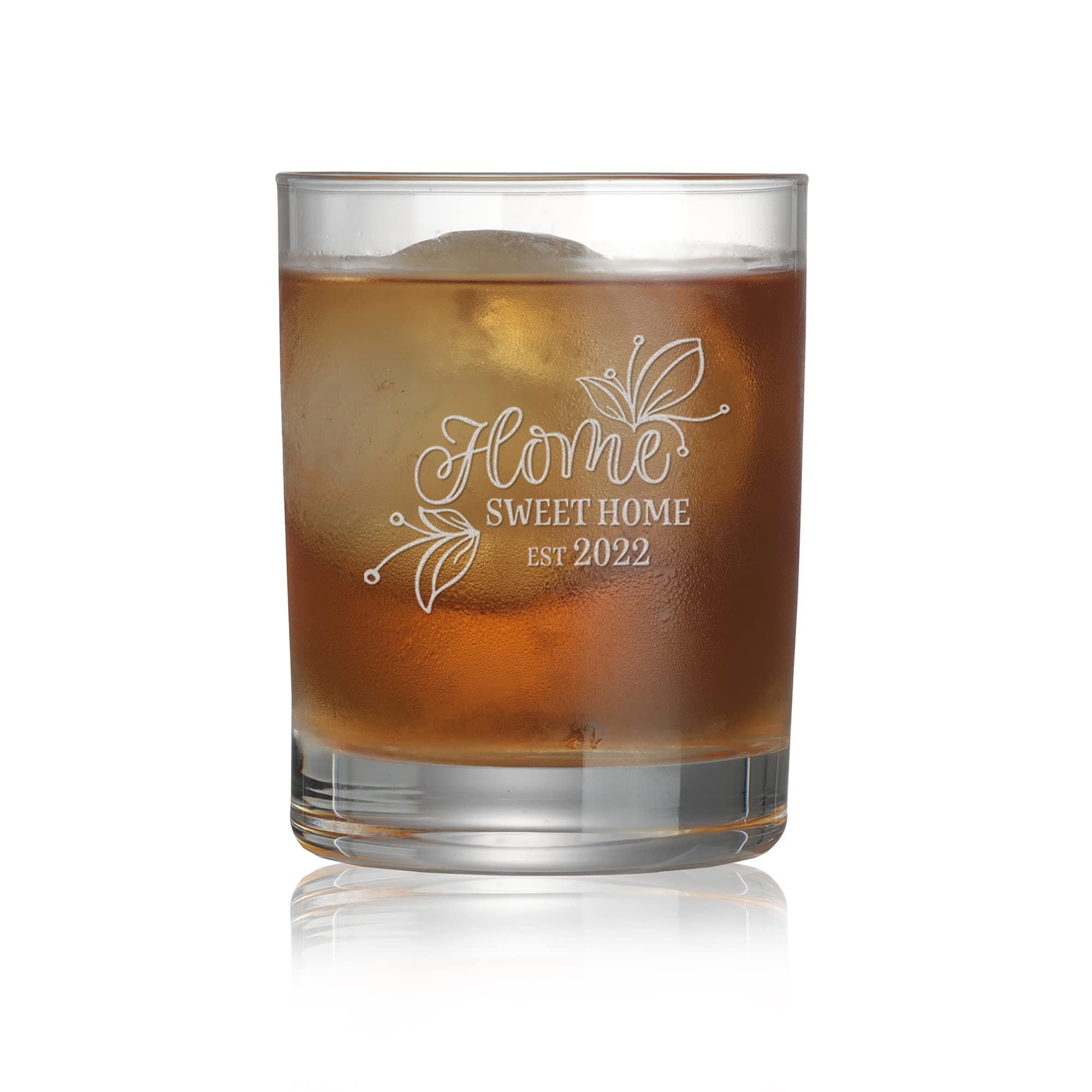 12oz Whiskey Glass for New Home Owners - Personalized Housewarming Gift for Couples, Newlyweds & Wedding Guests | Perfect for Celebrations, Parties & Home Decor