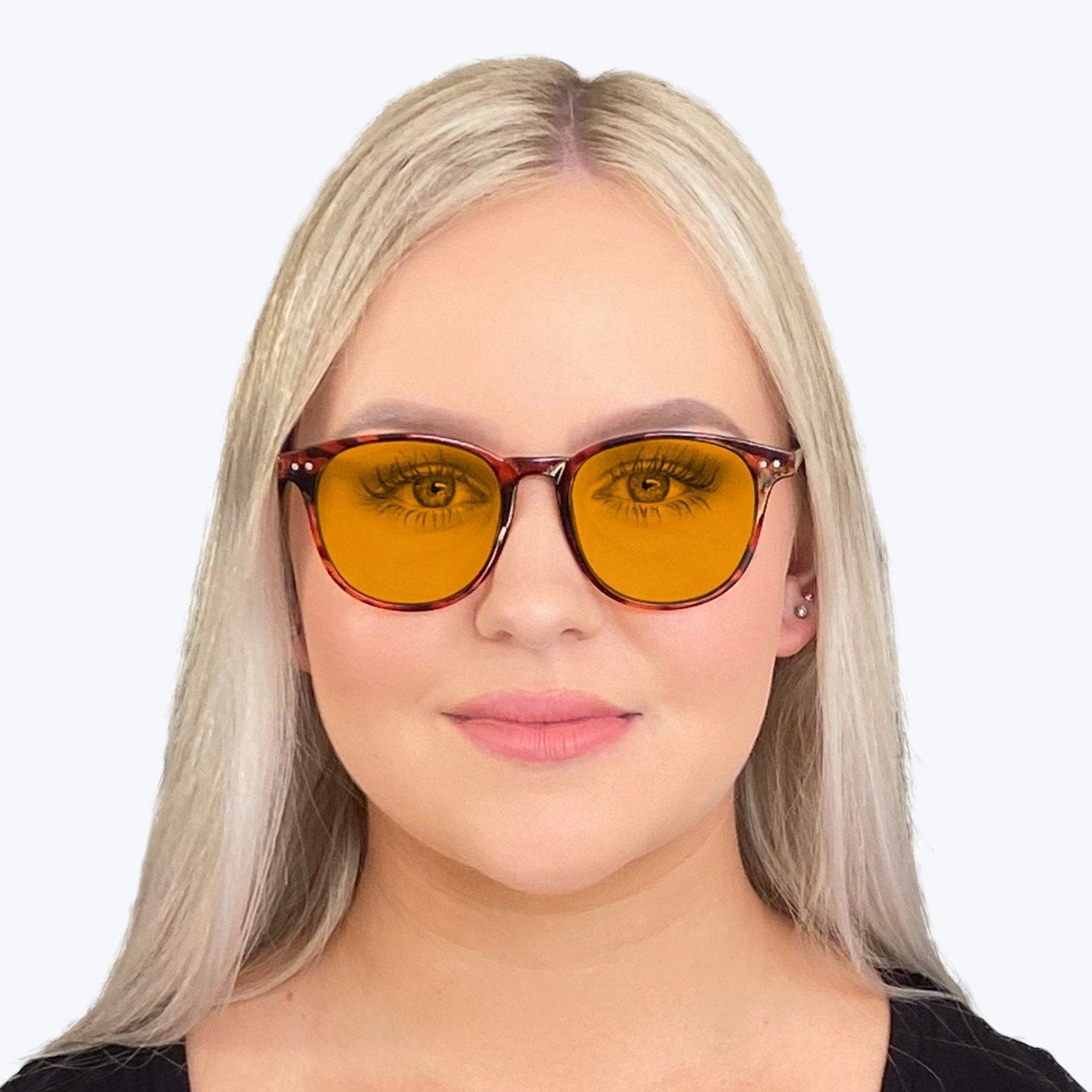 SunDown Blue Light Blocking Glasses - Tortoise Shell Reading Glasses for Men & Women - Reduce Eye Strain for Computer Work, Gaming & Nighttime Reading