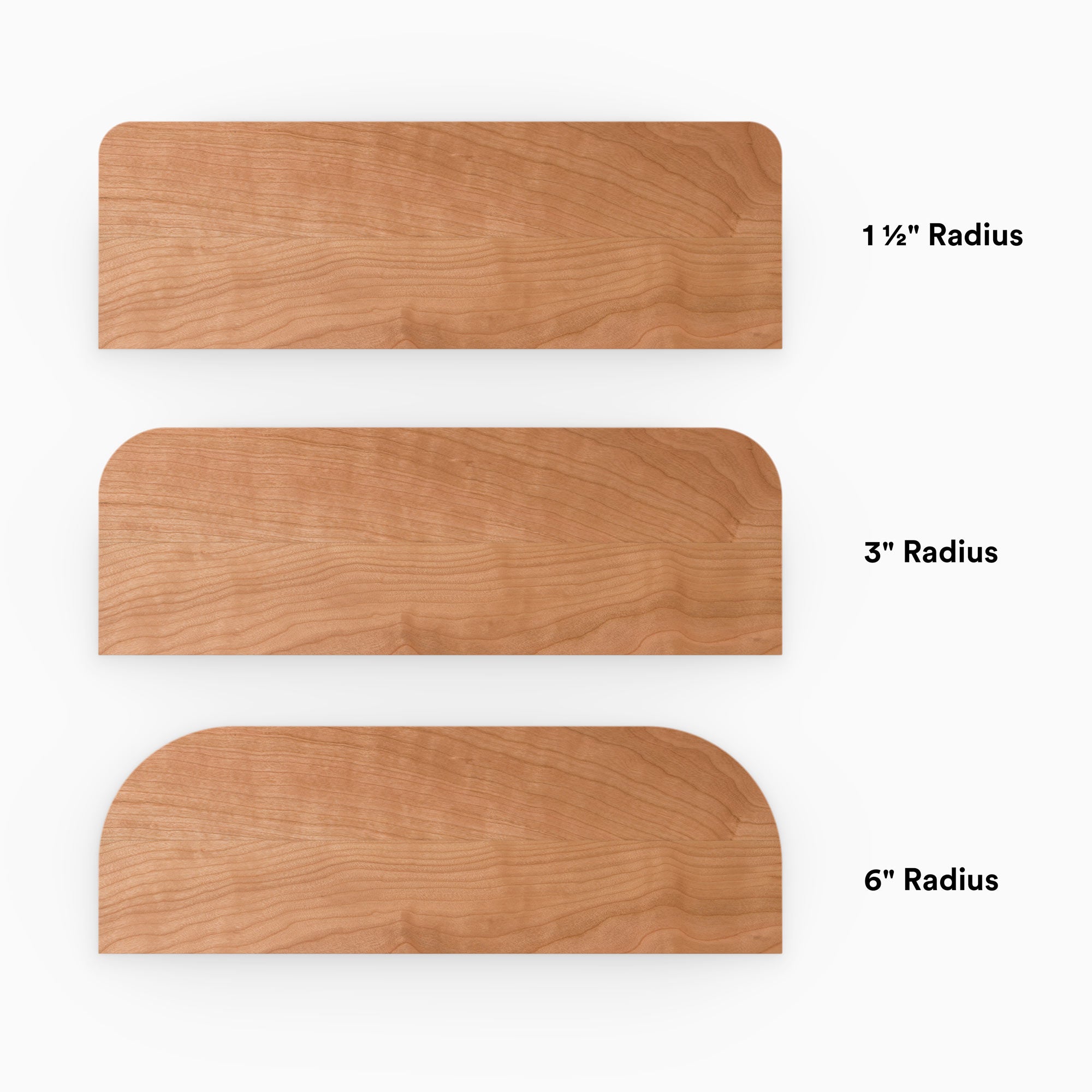 Aksel RADius Cherry Floating Shelf - Wall Mounted Wooden Shelf for Home Decor, Kitchen, Bathroom & Living Room Storage - Perfect for Displaying Books, Plants & Decorative Items