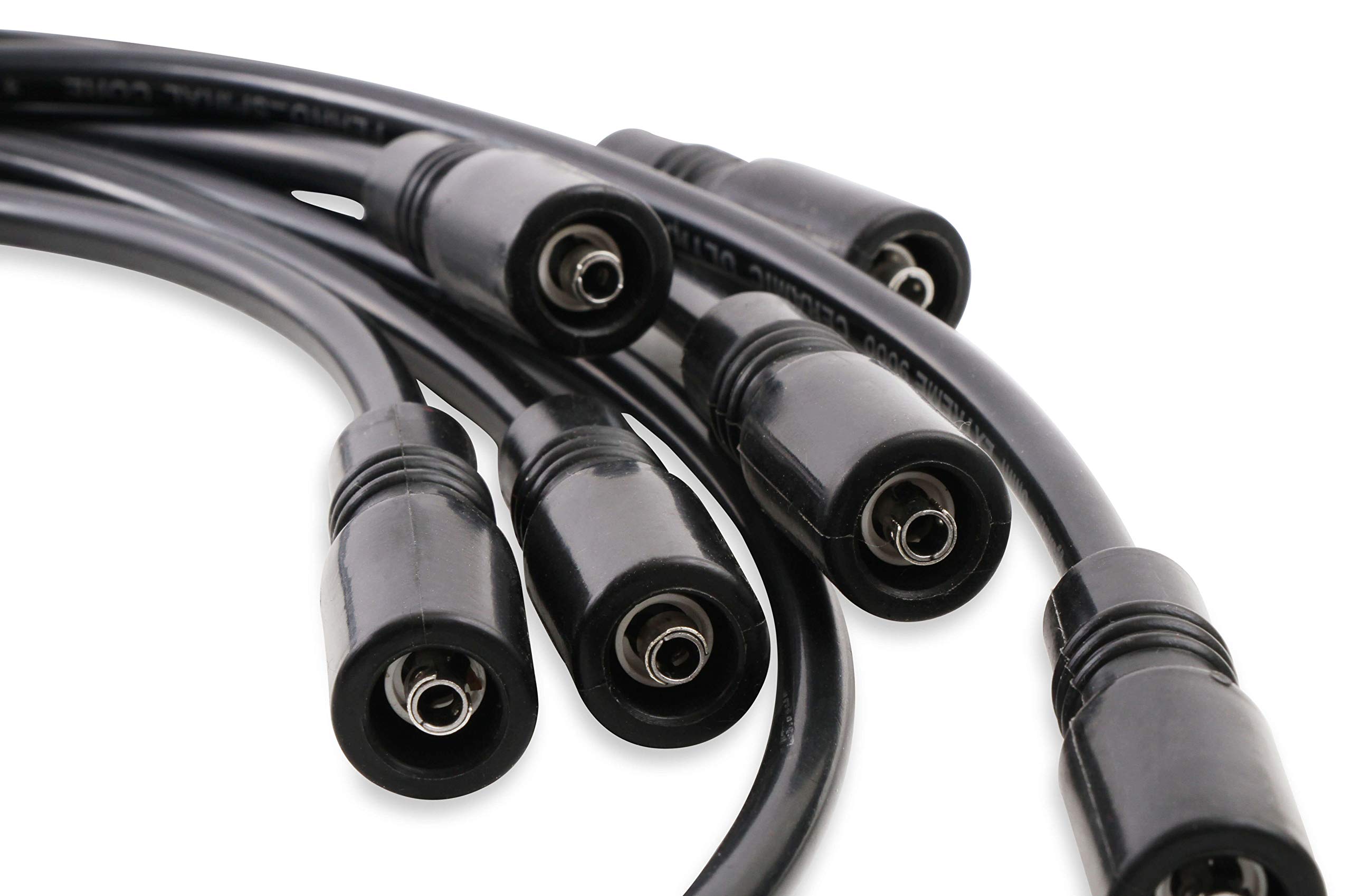 ACCEL 9044C Extreme 9000 High Performance Spark Plug Wire Set with Ceramic Boot - Compatible with GM, Ford, Chrysler Vehicles - Ideal for Racing, Off-Road & High-Temperature Engine Applications