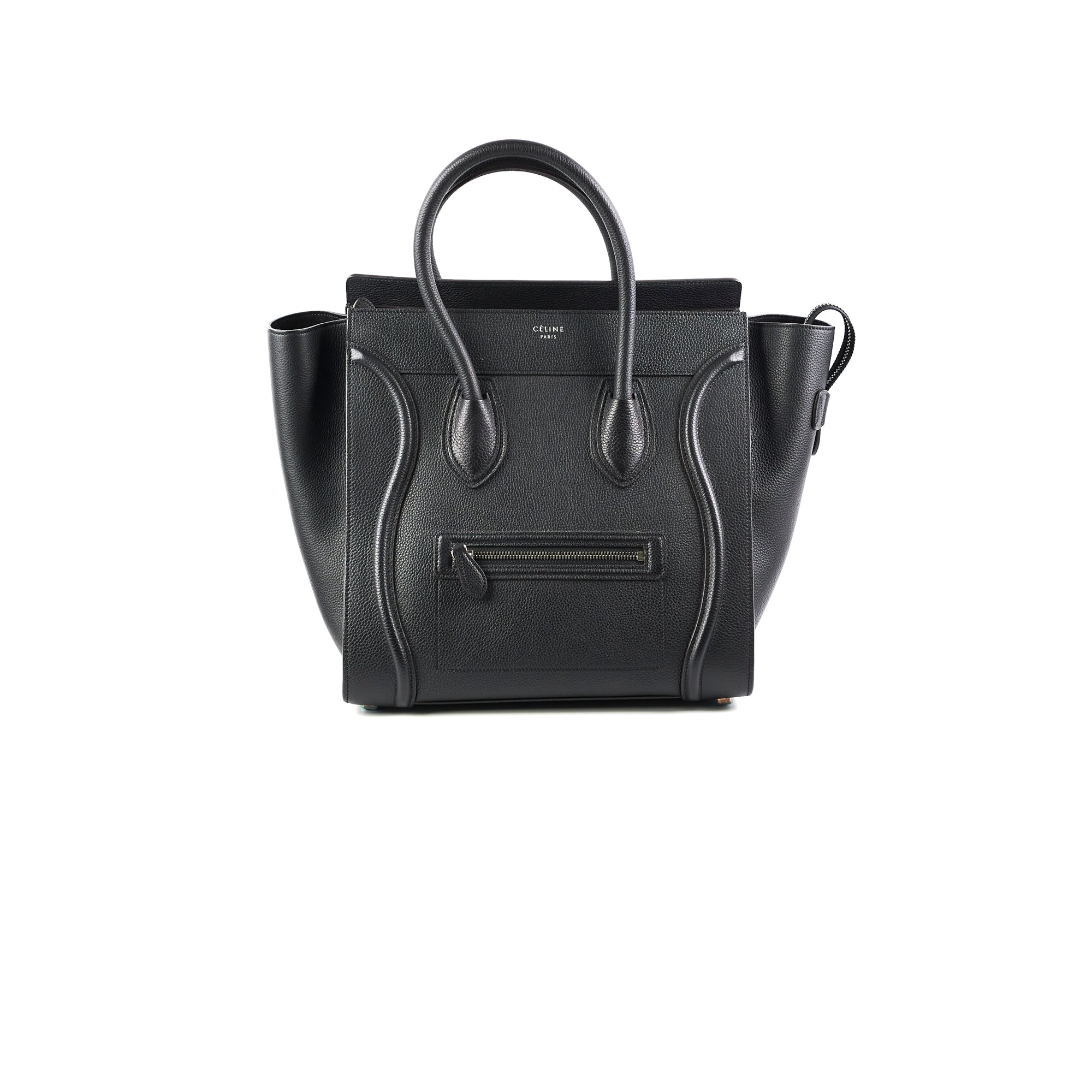 Celine Mini Luggage Bag in Black Grainy Leather - Perfect for Work, Travel & Everyday Use