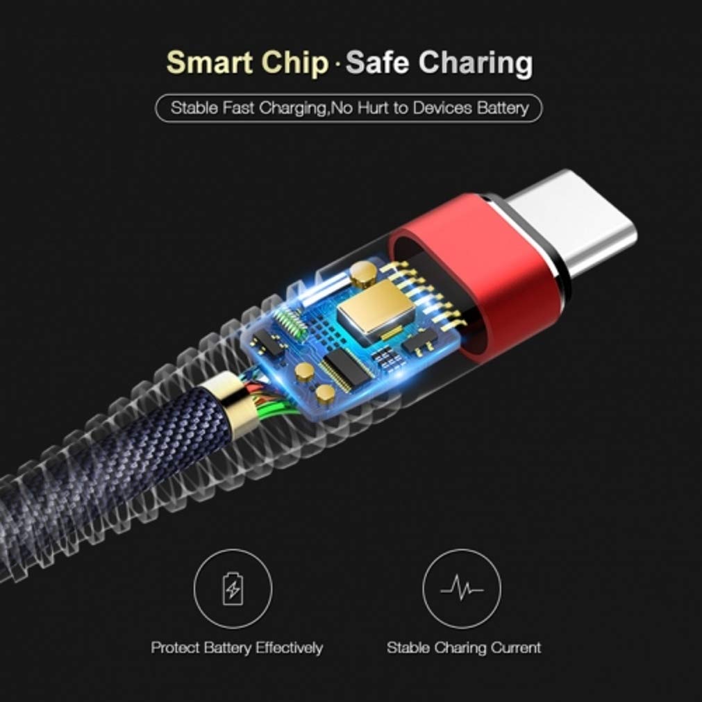 USB C to USB C Cable 6FT, Purple Fast Charging Cord with PD 60W for OnePlus Nord N300/N30/N20 5G - Durable Nylon Braided Long Charger Wire for Phone, Tablet, Laptop - Perfect for Home, Office & Travel Charging