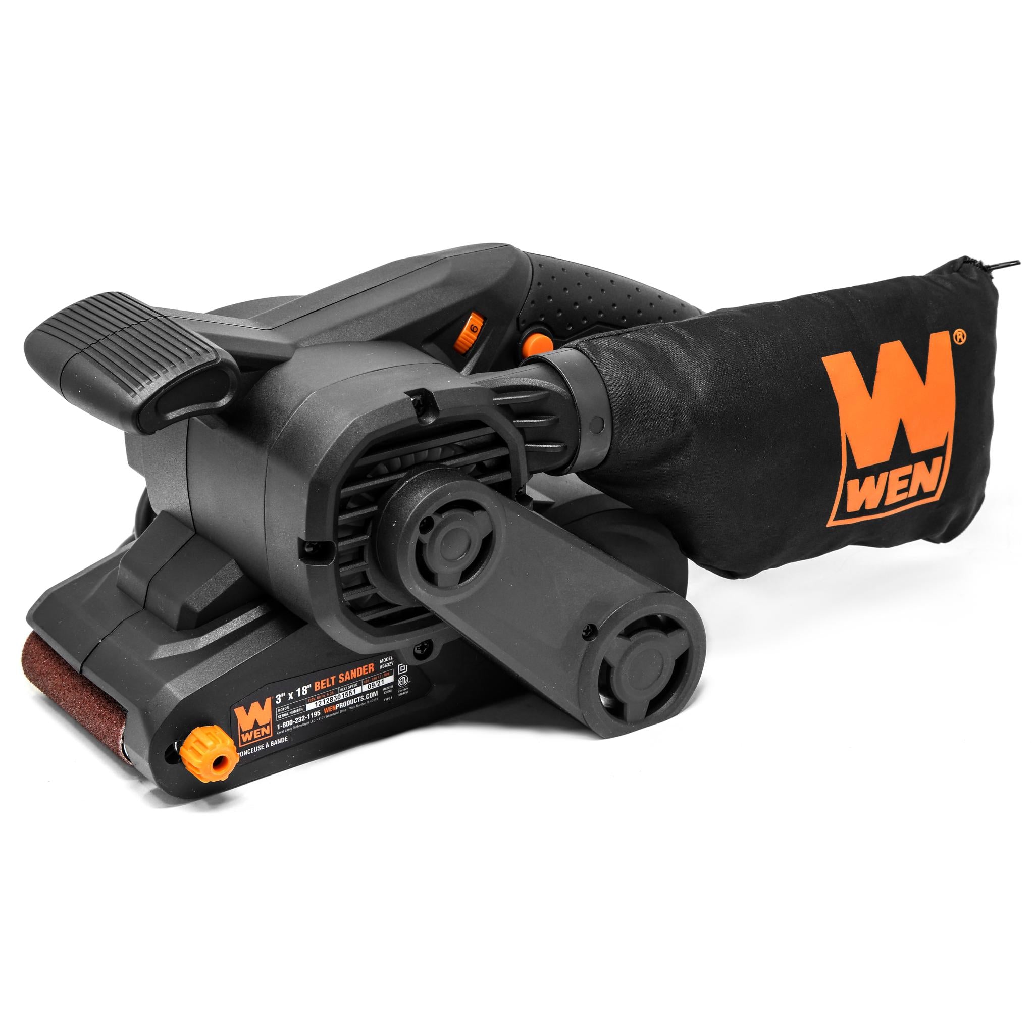 WEN HB632V 6.3 Amp Variable Speed Handheld Belt Sander - 3