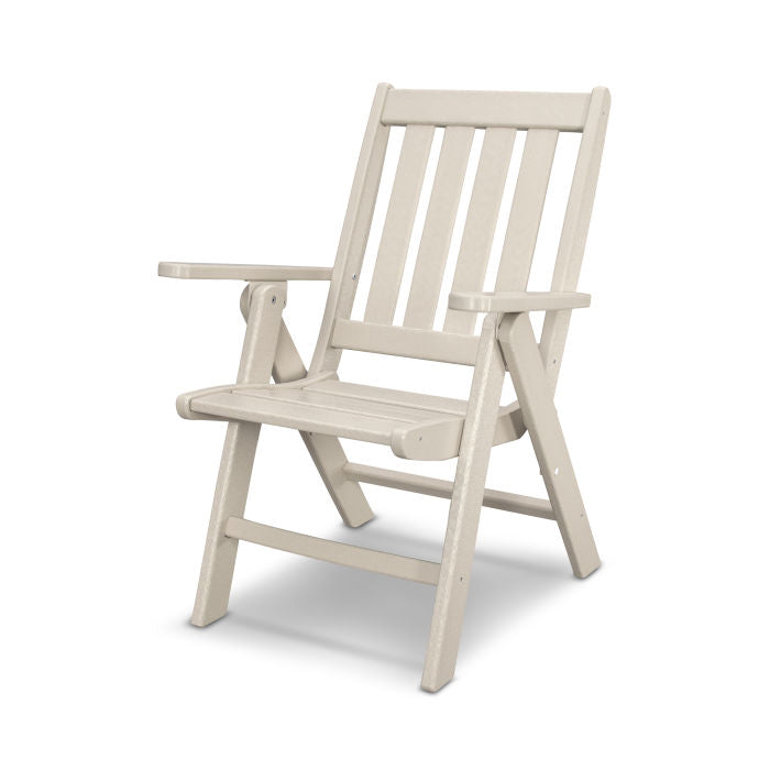 POLYWOOD Vineyard Folding Dining Chair - Weather-Resistant Outdoor Furniture for Patio, Deck, Garden & Poolside Use