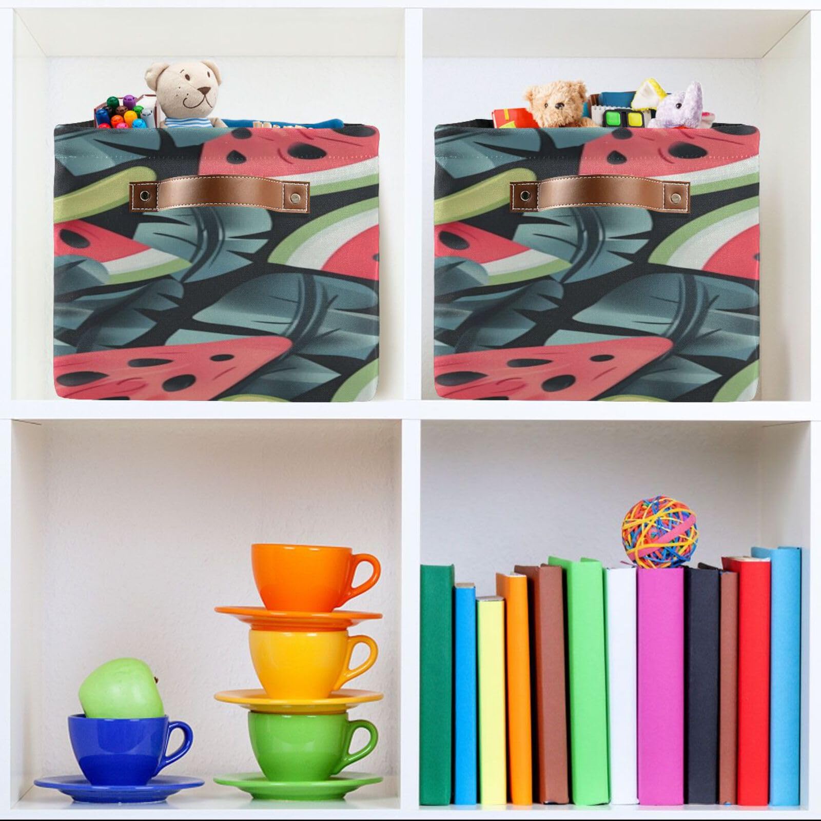 Large Fabric Storage Bins with Handles - Collapsible Organizer for Closet, Shelves & Home | Perfect for Clothes, Toys & Seasonal Storage