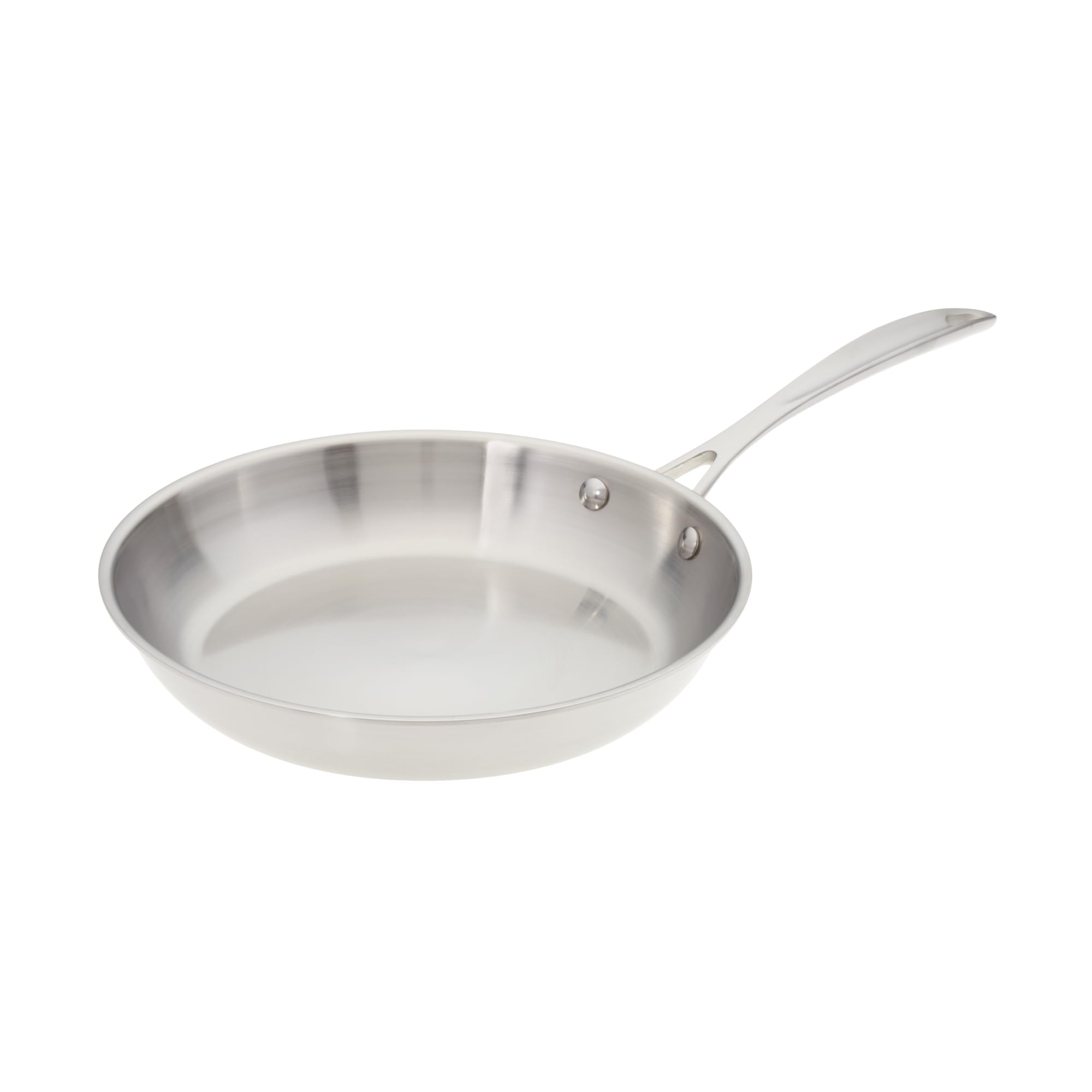 10 Inch Stainless Steel Skillet & Frying Pan - Medium Size American Made Cookware for Searing, Sautéing & Frying - Perfect for Home Kitchen & Professional Chefs