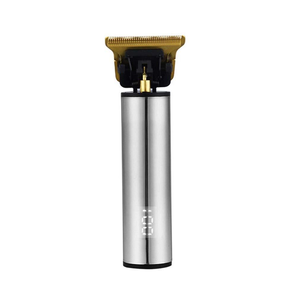 Professional Rechargeable Hair Clipper with LED Display - Barber T-Outliner Trimmer for Close Cutting & Hair Design | Perfect for Home Haircuts, Beard Trimming & Salon Styling (Color A)