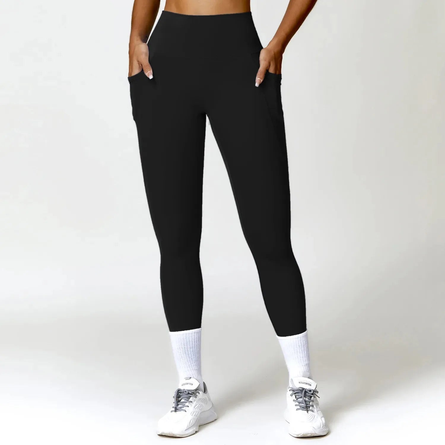 2023 Women's High Waist Yoga Pants with Pockets - Seamless Push Up Sport Leggings for Gym, Workout & Fitness - Breathable Tights for Running, Yoga & Active Lifestyle