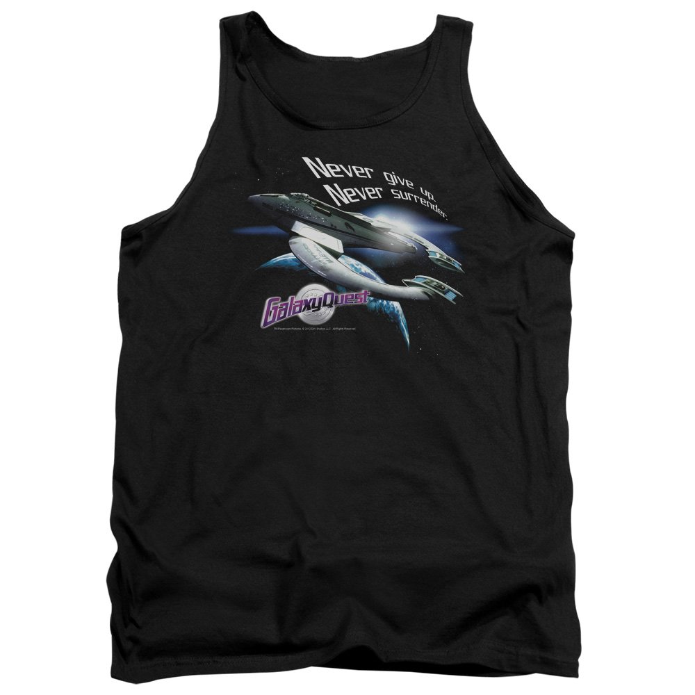 Galaxy Quest Never Surrender Unisex Tank Top for Men & Women - Casual Wear, Cosplay & Sci-Fi Fan Apparel