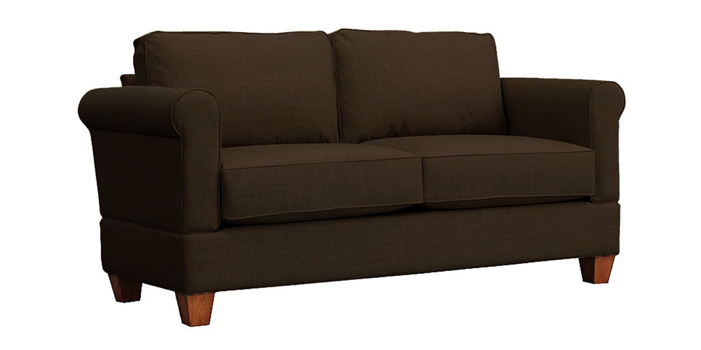 Gregory Loveseat Sofa - Comfortable Cocoa Brown Fabric Living Room Furniture for Small Spaces, Apartments & Cozy Homes