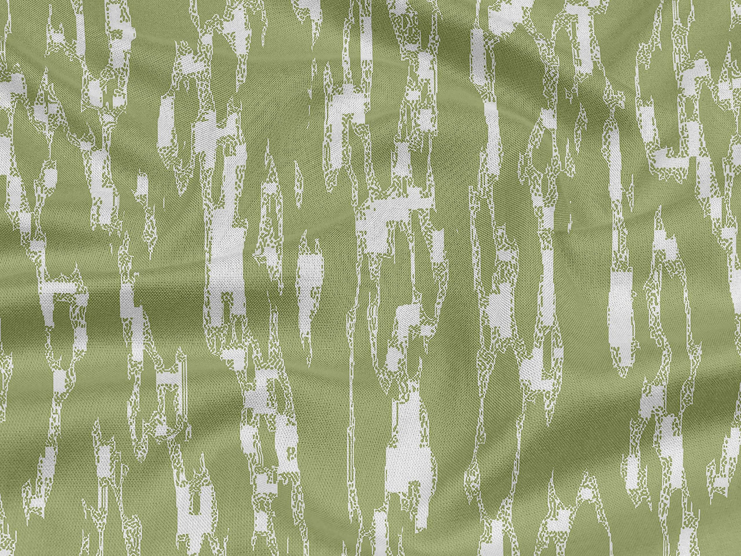 oneOone Rayon Green Abstract Printed Fabric by The Yard - 56 Inch Wide DIY Sewing Material for Clothing, Dresses & Home Decor Projects