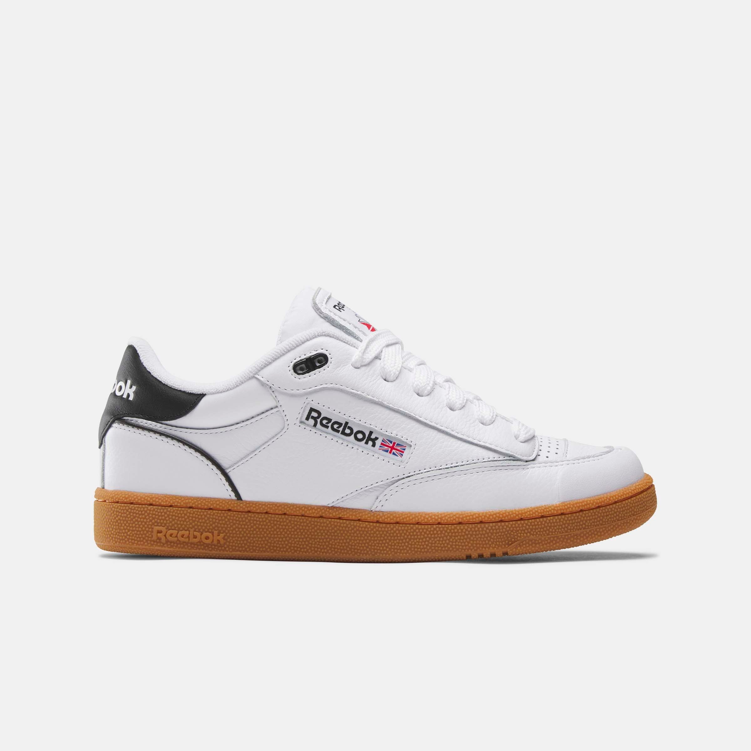 Reebok Club C Vintage Sneakers - White, Black & Gum Sole - Classic Retro Tennis Shoes for Men & Women | Perfect for Casual Wear, Gym & Street Style