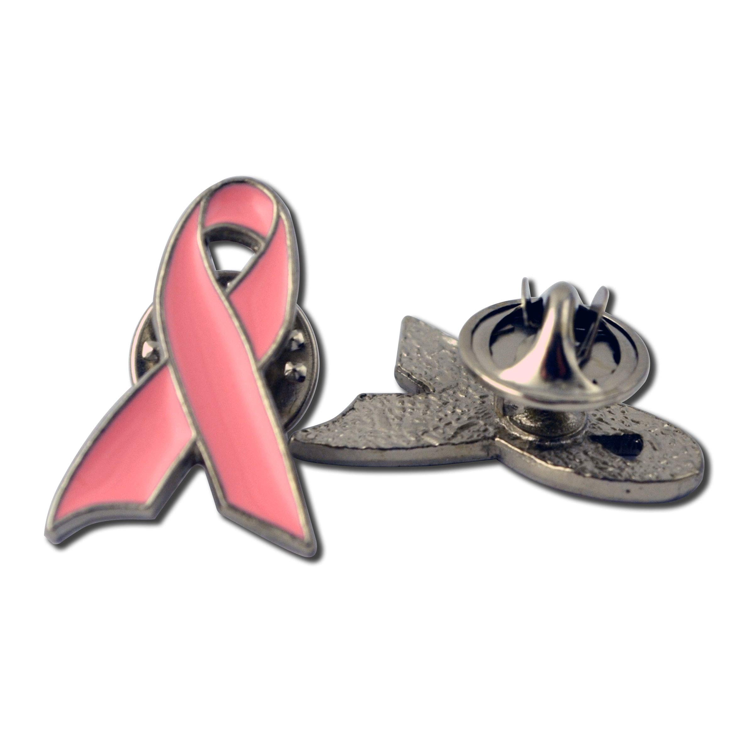 Pink Ribbon Lapel Pin for Breast Cancer Awareness - Handmade in USA, Support Survivors & Fighters - Wear for Charity Events, Fundraisers & Daily Support