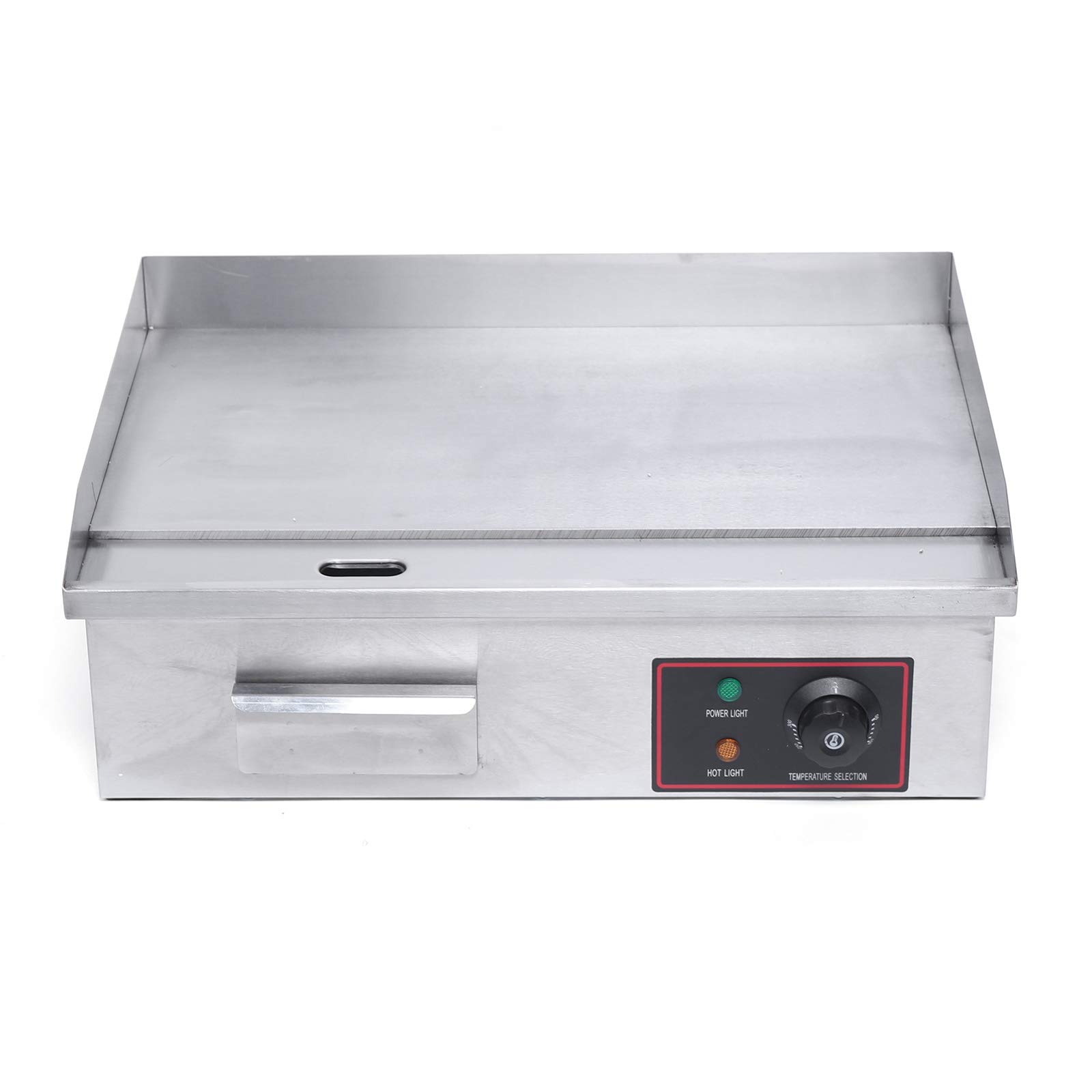 Commercial Electric Griddle 110V 3000W - Stainless Steel Nonstick Flat Top Grill with Adjustable Temperature (122-572°F) - 21.3