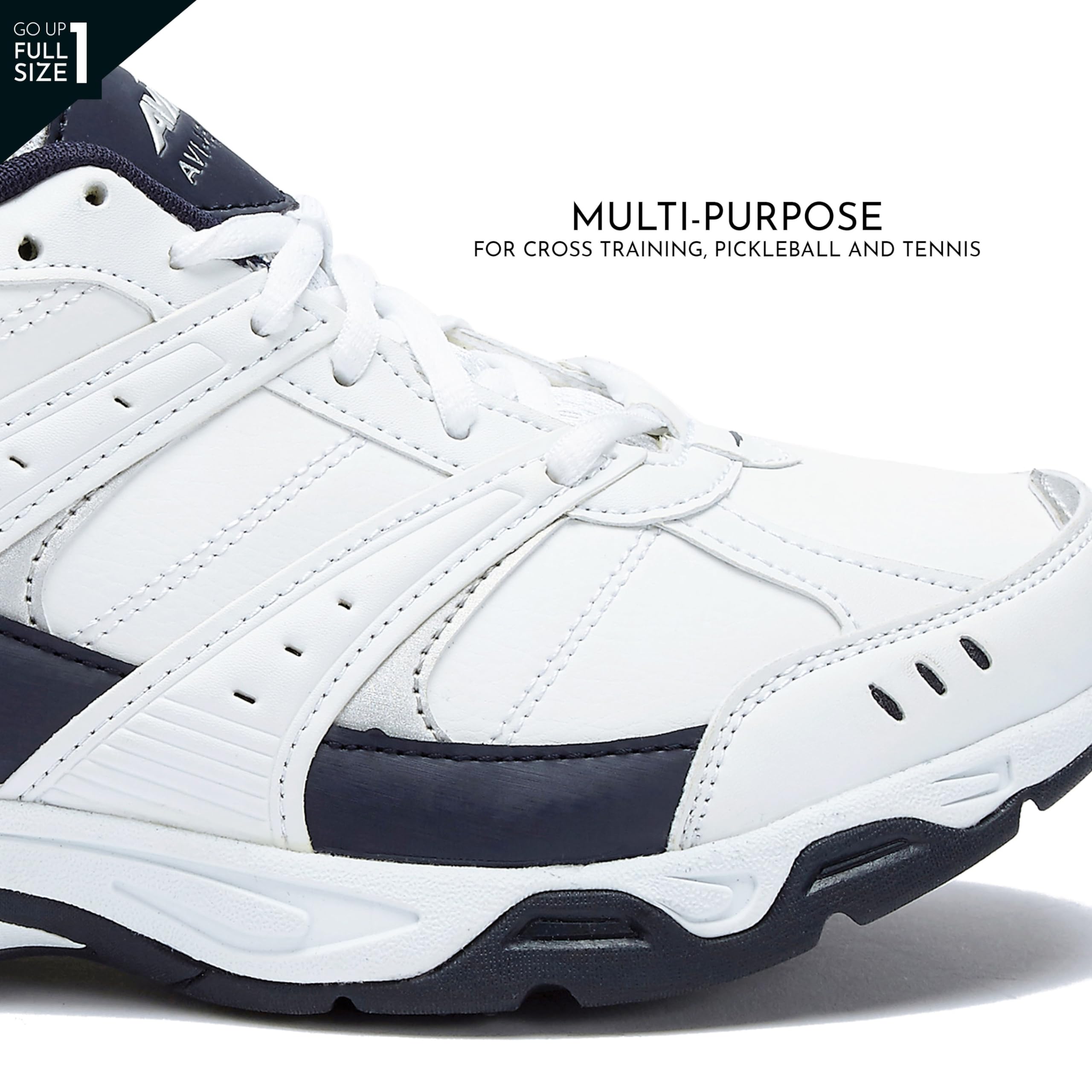 Avia Avi-Verge Men's Athletic Sneakers - Lightweight Cross Training Shoes for Tennis, Pickleball & Walking | Wide & Extra Wide Width Options | Sizes 7-16 | Perfect for Gym, Court & Casual Wear