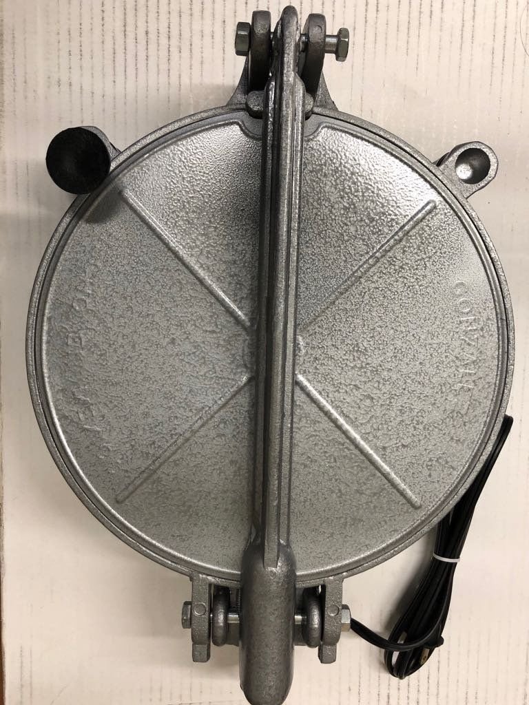 Premium Mexican Cast Iron Electric Tortilla Maker for Corn & Flour Tortillas, Gorditas, Bunuelos - Perfect for Home Cooking, Restaurants & Authentic Mexican Cuisine