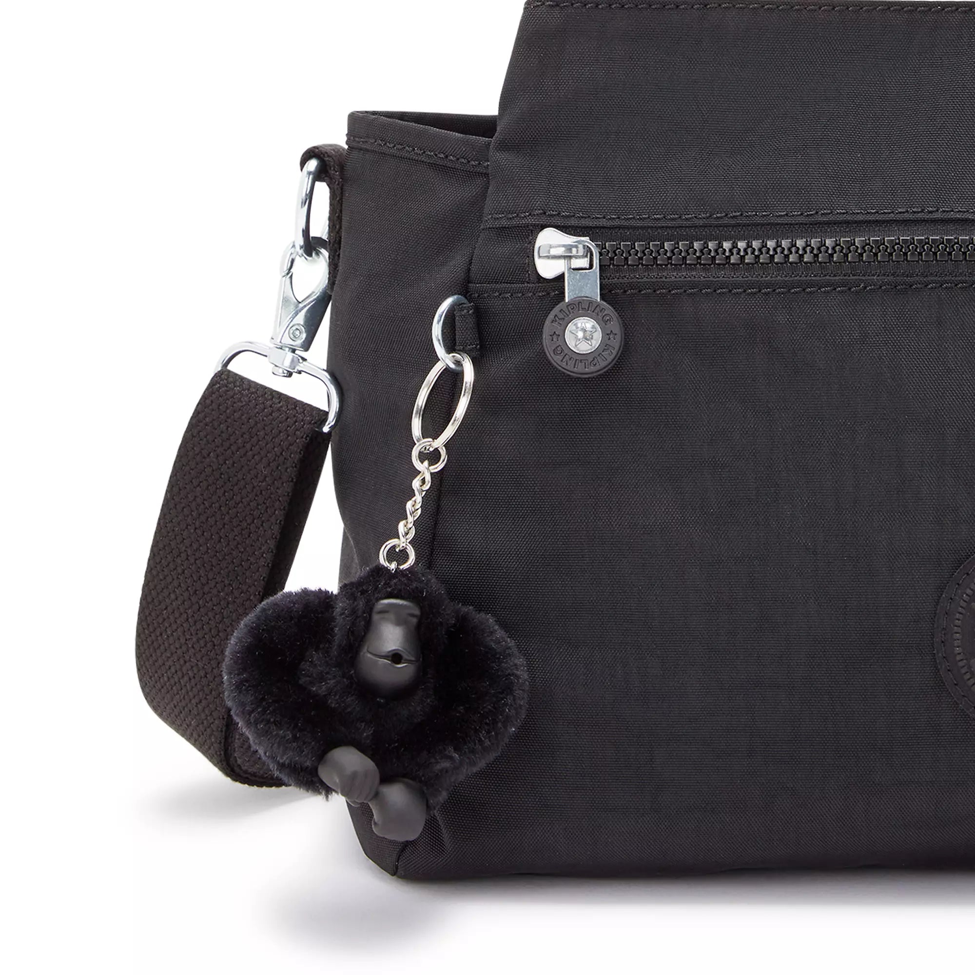 Kipling Elysia Crossbody Handbag for Women - Stylish Black Noir Shoulder Bag - Perfect for Work, Travel & Everyday Use