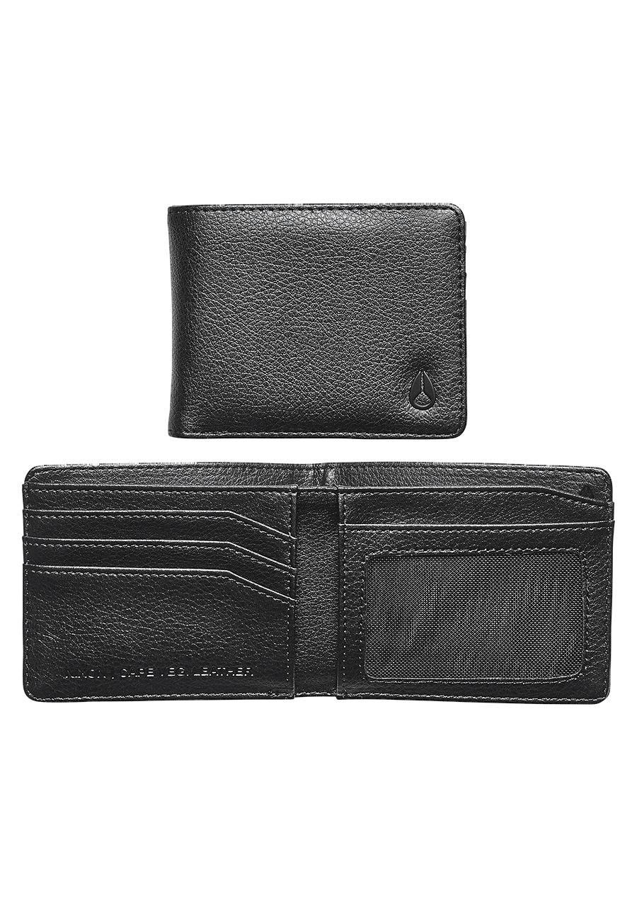 Vegan Leather Wallet for Men & Women - Slim RFID Blocking Bifold Wallet - Black - Perfect for Everyday Use & Travel