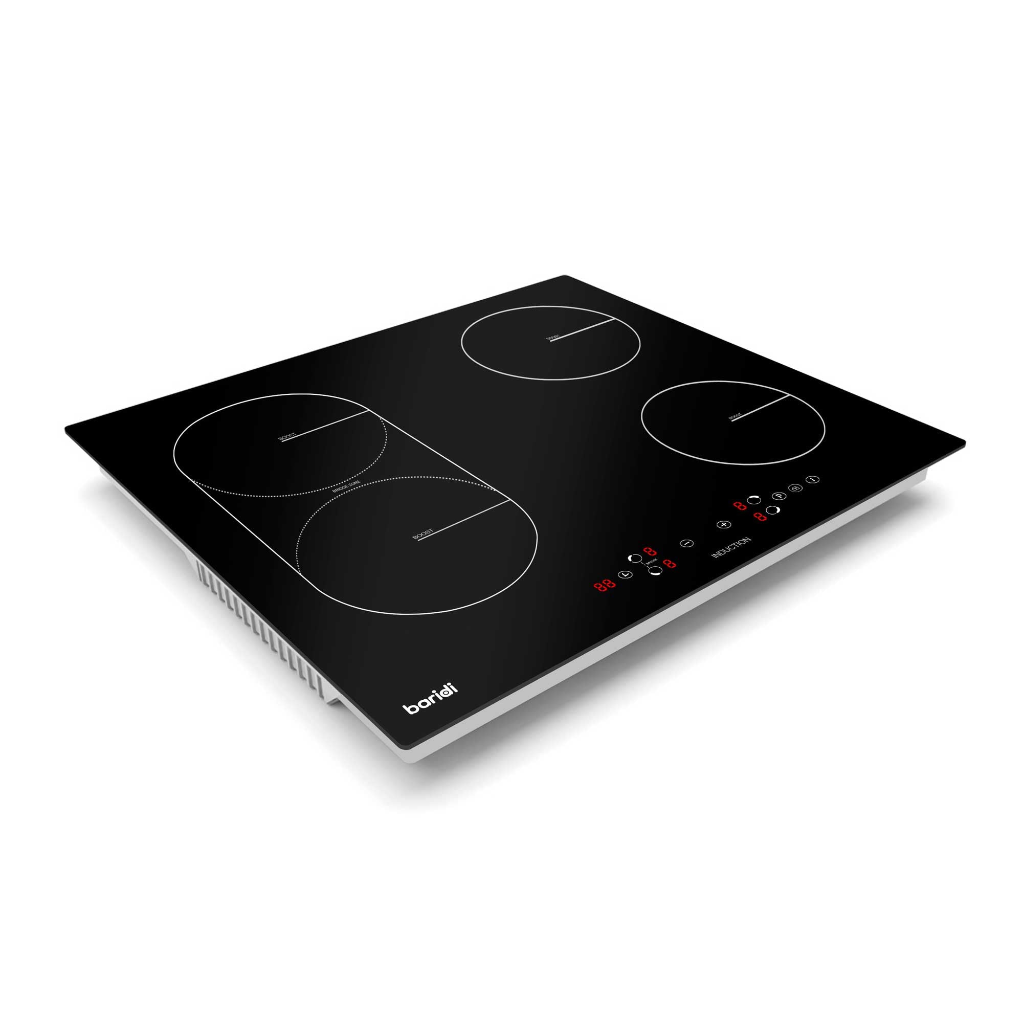 Baridi 60cm 4-Zone Induction Cooktop with Boost Function - 9 Power Levels, 2800W, DH178 - Perfect for Home Kitchens, Restaurants & Fast Cooking