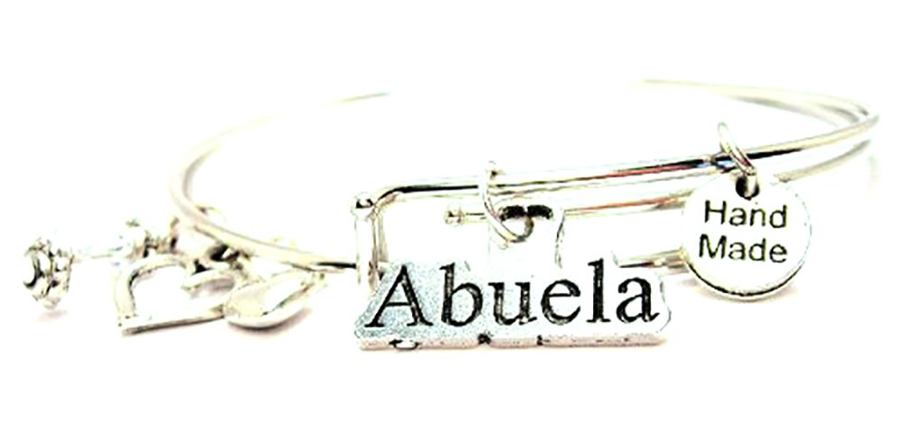 Abuela Expandable Wire Bangles - Set of 2 Adjustable Bracelets (2.5