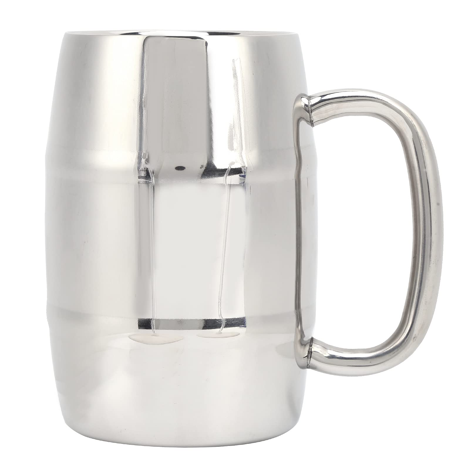 Premium Stainless Steel Beer Mug - 550ML Double-Walled Insulated Beer Stein for Coffee, Beer & Cold Drinks - Perfect for Home, Camping, Bar & Office Use