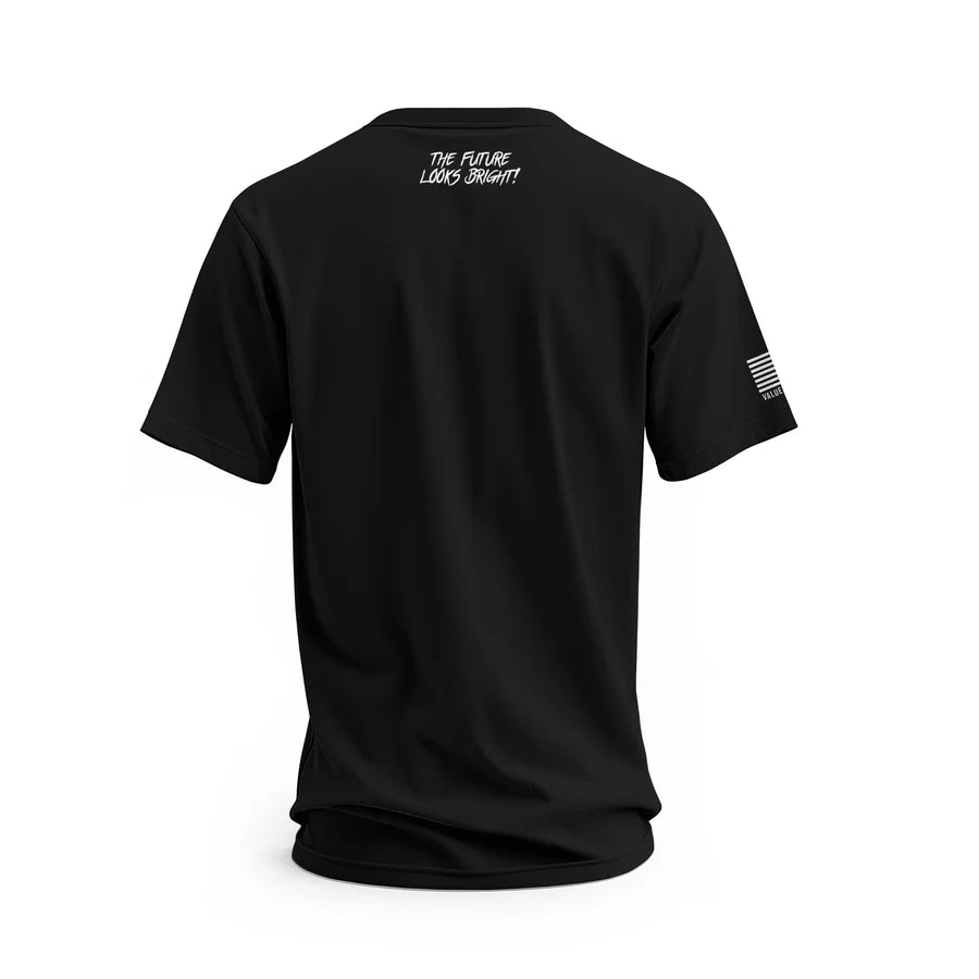 Angry Patriot Black Short Sleeve T-Shirt for Men - American Flag Graphic Tee - Casual Comfort Fit Cotton Shirt for Patriotic Events, 4th of July & Political Rallies