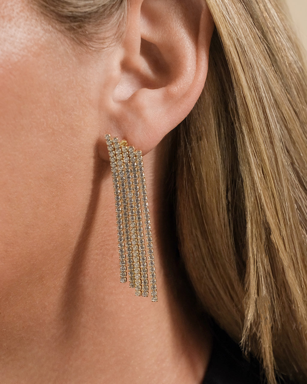 Clara CZ Dangle Stud Earrings for Women - Sparkling Cubic Zirconia Drop Earrings - Perfect for Parties, Weddings & Evening Events