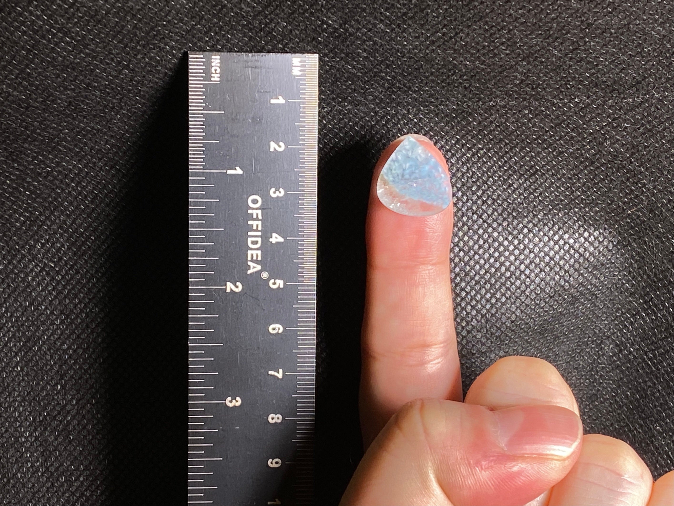 GILALITE Cabochon | Medusa Paraiba Quartz Bicolor Teardrop Gemstone for Jewelry Making (43970) - Perfect for Pendants, Earrings & DIY Craft Projects