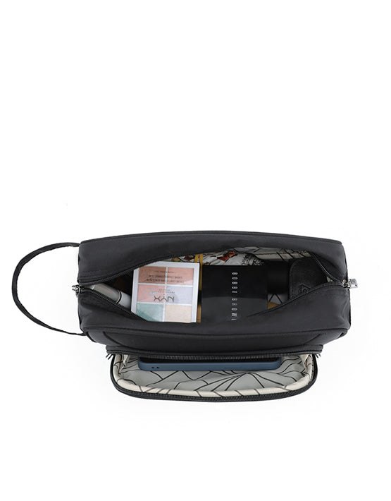 Tosca TCA608 Oakmont Toiletry Bag - Black Waterproof Travel Cosmetic Organizer for Men & Women - Perfect for Gym, Business Trips, and Vacation Essentials