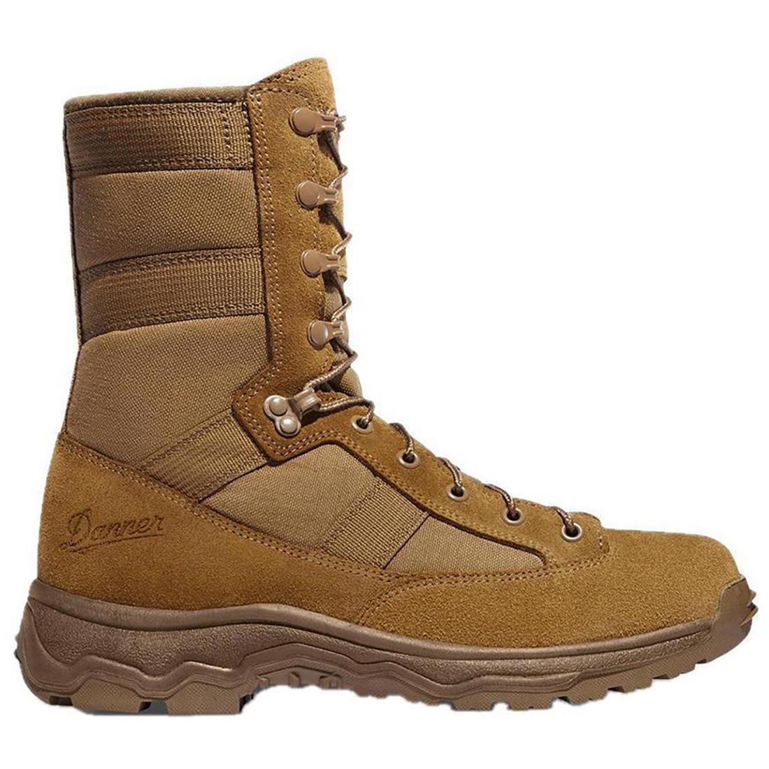 Reckoning 8 400G Military Boots Coyote Brown - Tactical Combat & Outdoor Hiking Boots for Men - Durable & Waterproof Work Boots for Hunting, Construction & Heavy Duty Use