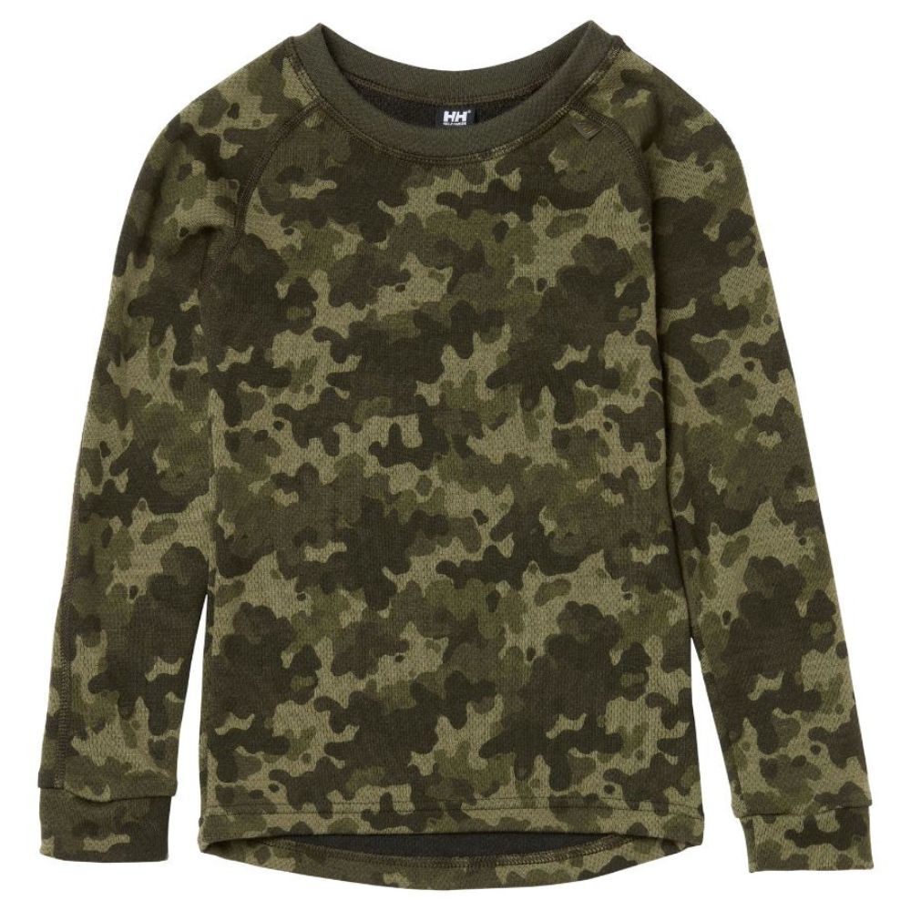 Helly Hansen Kids Ski Thermals Lifa Merino Base Layer Set - Utility Green | Warm Winter Underwear for Boys & Girls | Perfect for Skiing, Snowboarding & Outdoor Activities