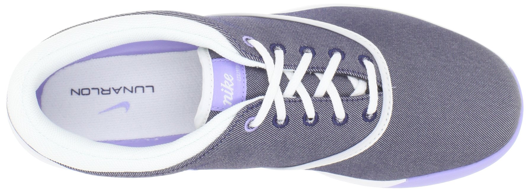 Nike Lunar Duet Sport Golf Shoes for Women - Blackened Blue/Summit White/Light Thistle - Size 7.5 B(M) US - Comfortable & Lightweight Golf Footwear for Walking Courses & Driving Range Practice