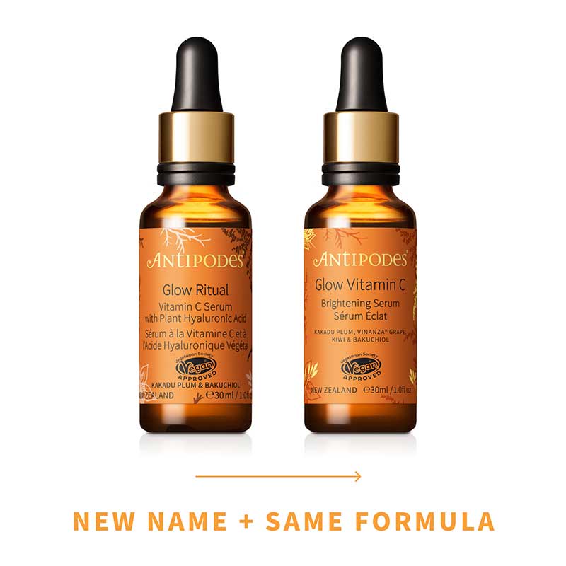 Antipodes Glow Vitamin C Brightening Serum for Face - Natural Skincare with Antioxidants for Radiant & Even Skin Tone | Perfect for Morning Routine & Anti-Aging Care